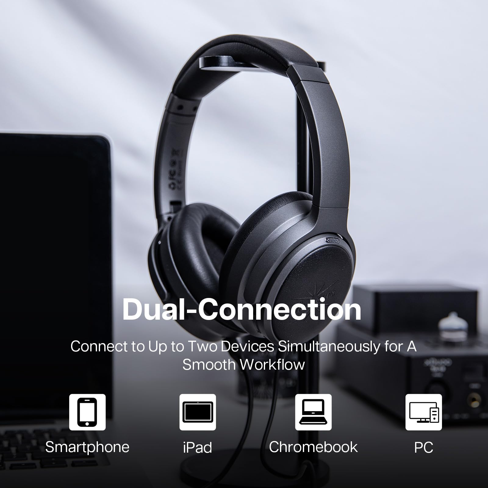 Foto 7 pulgar | Auriculares Supraaurales Inalámbricos Linsoul Kiwi Ears Ardor Bluetooth 5.4 - Venta Internacional.