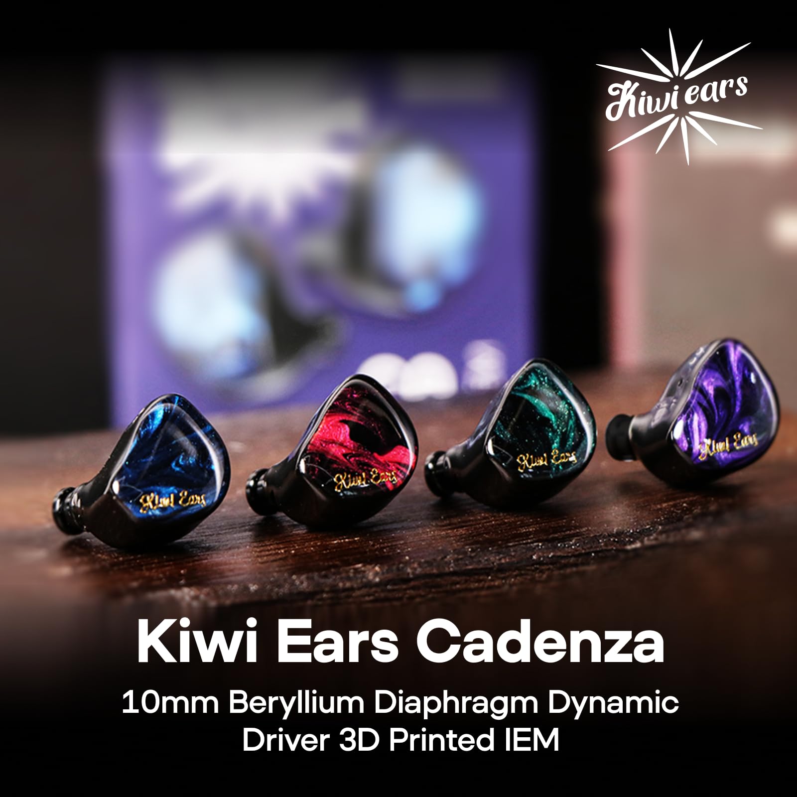 Foto 3 pulgar | Monitor Intraural Linsoul Kiwi Ears Cadenza 10 Mm Verde Berilio - Venta Internacional.