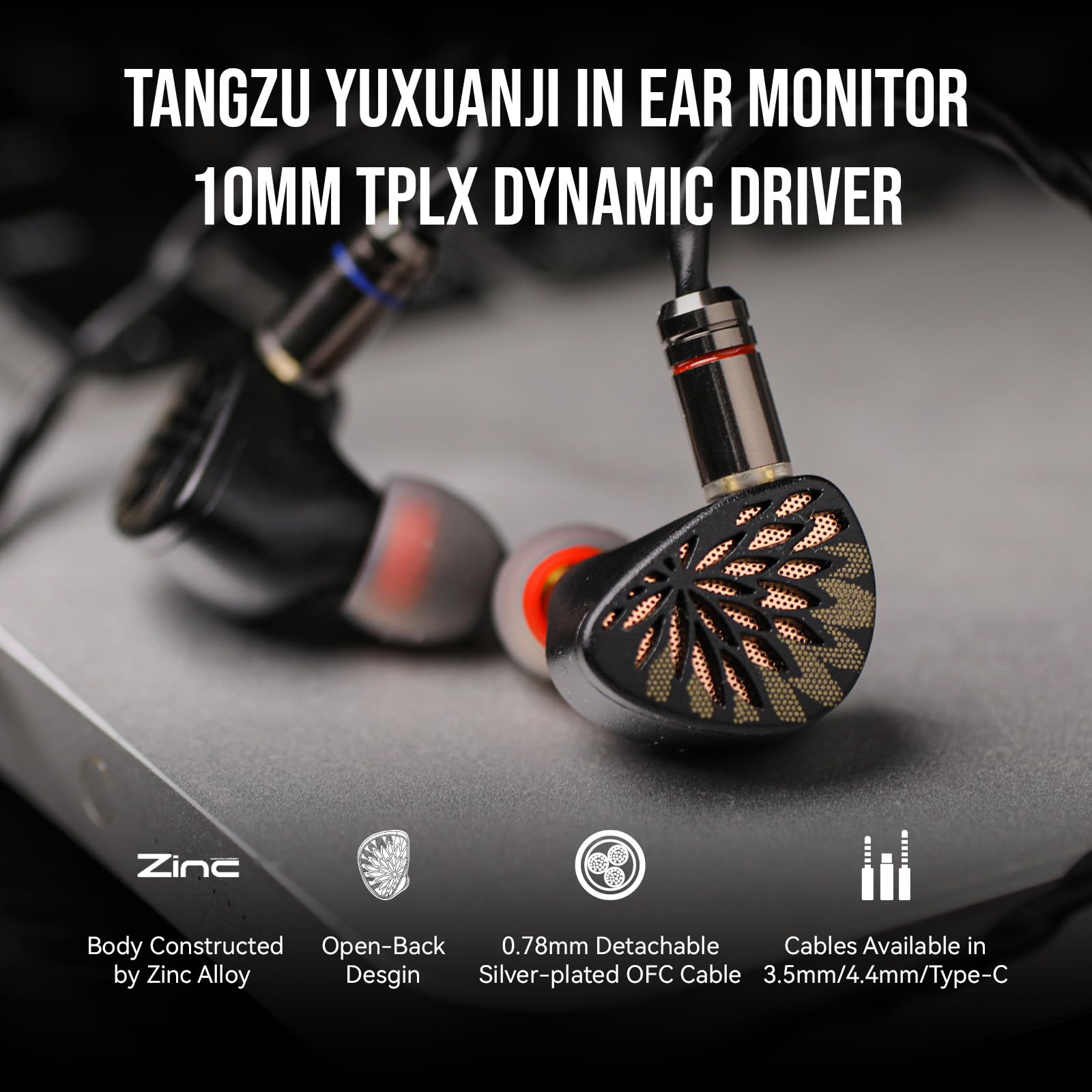 Foto 3 pulgar | Monitor Intraural Linsoul Tangzu Yuxuanji, Controlador Dinámico Tplx De 10 Mm - Venta Internacional.