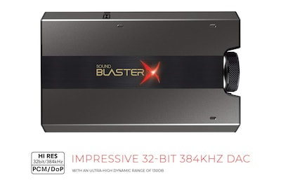 Foto 5 | Tarjeta De Sonido Creative Sound Blasterx G6 Usb Para Juegos - Gris - Venta Internacional.
