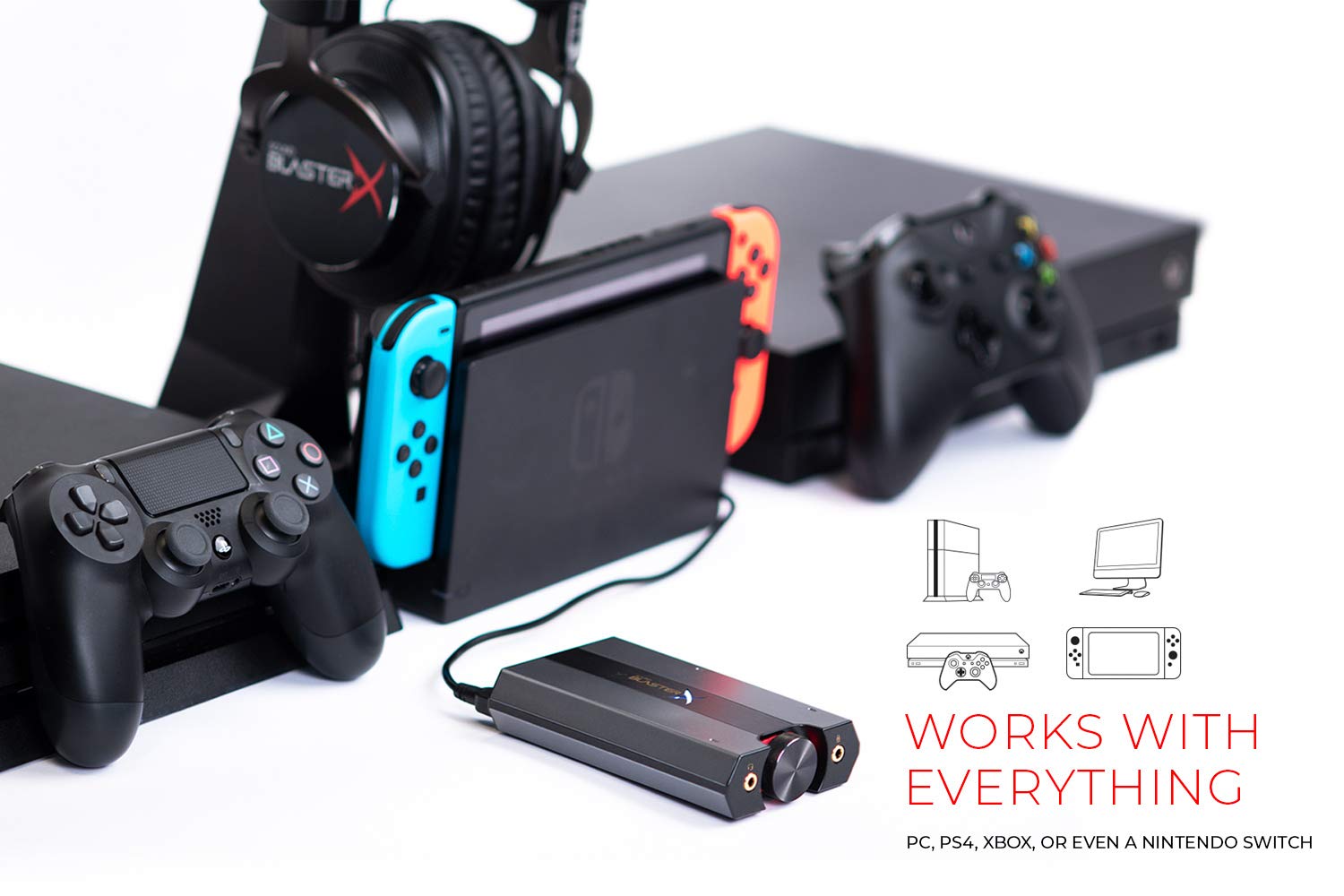 Foto 7 | Tarjeta De Sonido Creative Sound Blasterx G6 Usb Para Juegos - Gris - Venta Internacional.