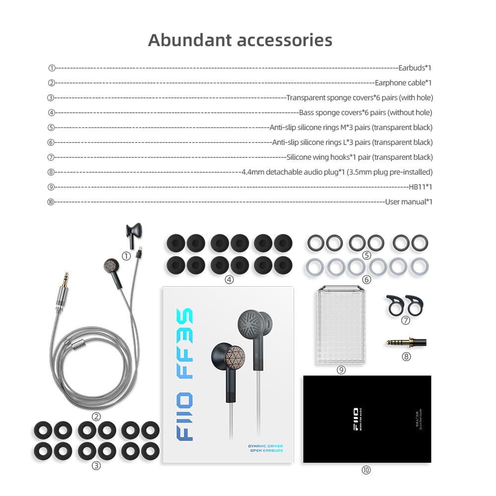 Foto 6 pulgar | Auriculares Fiio Ff3s Dynamic Drive Hifi Con Cable Y Graves - Venta Internacional.