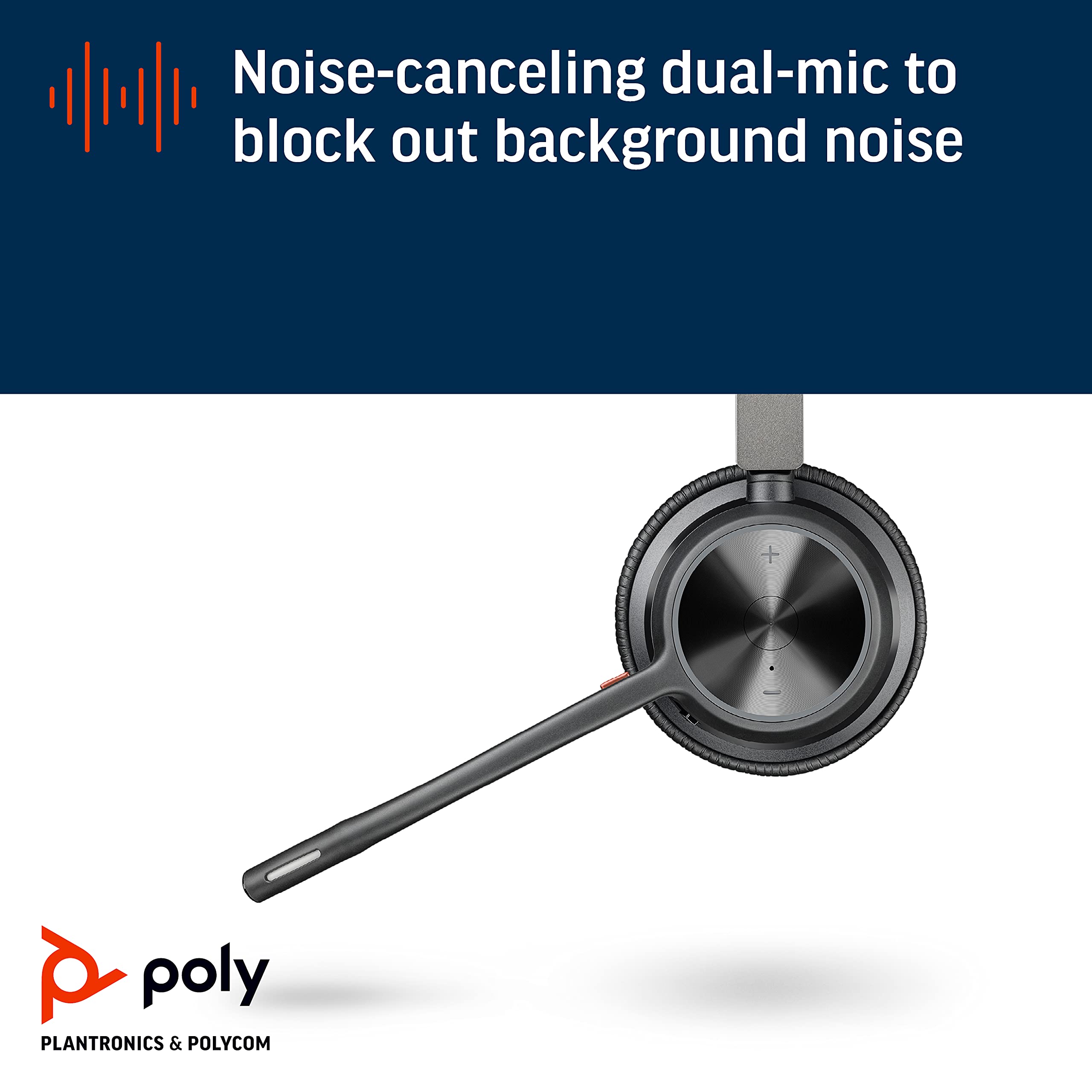 Foto 4 | Auriculares Inalámbricos Poly Voyager 4320 Uc Con Micrófono Boom Bluetooth - Venta Internacional.