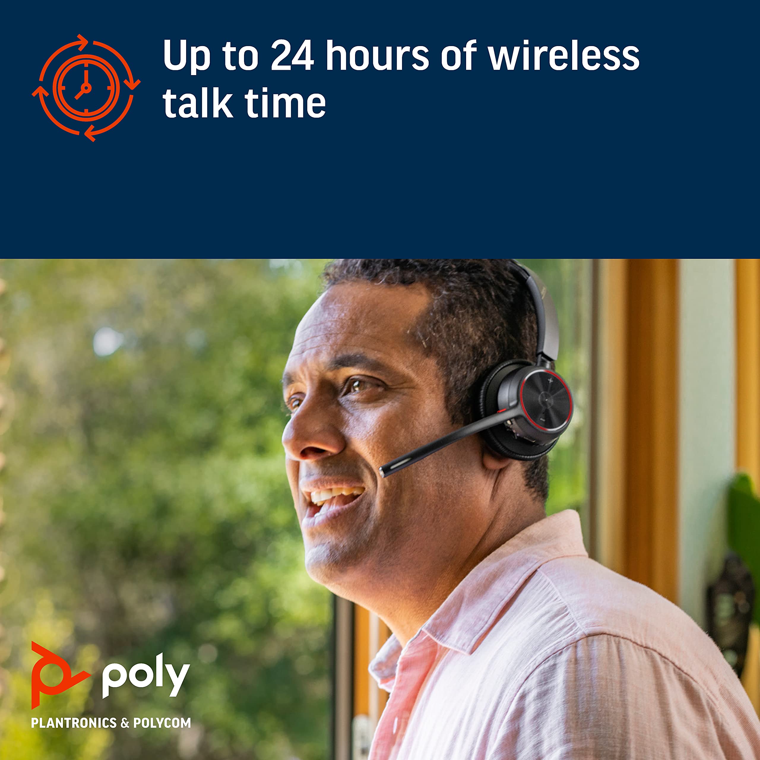 Foto 5 | Auriculares Inalámbricos Poly Voyager 4320 Uc Con Micrófono Boom Bluetooth - Venta Internacional.