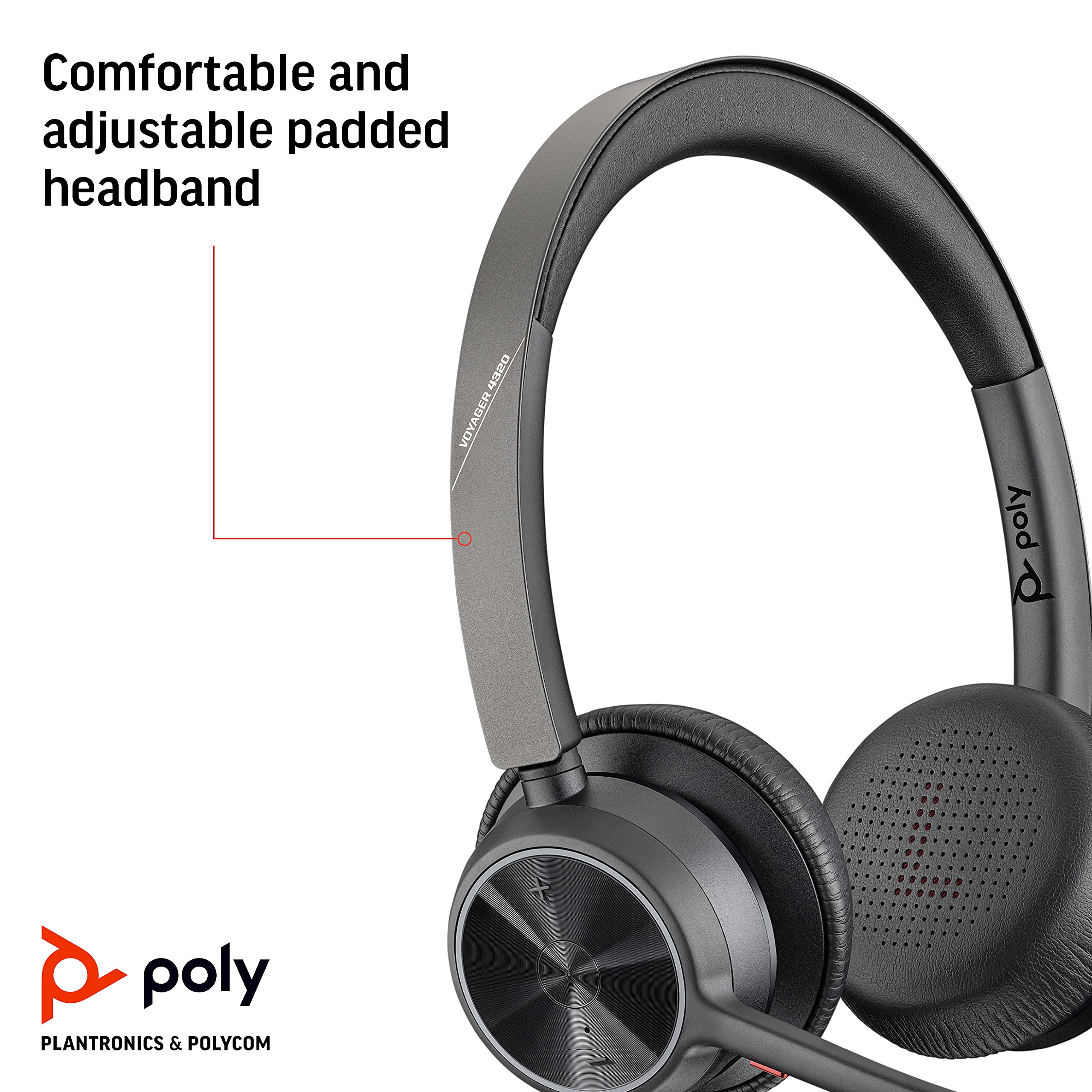 Foto 7 pulgar | Auriculares Inalámbricos Poly Voyager 4320 Uc Con Micrófono Boom Bluetooth - Venta Internacional.
