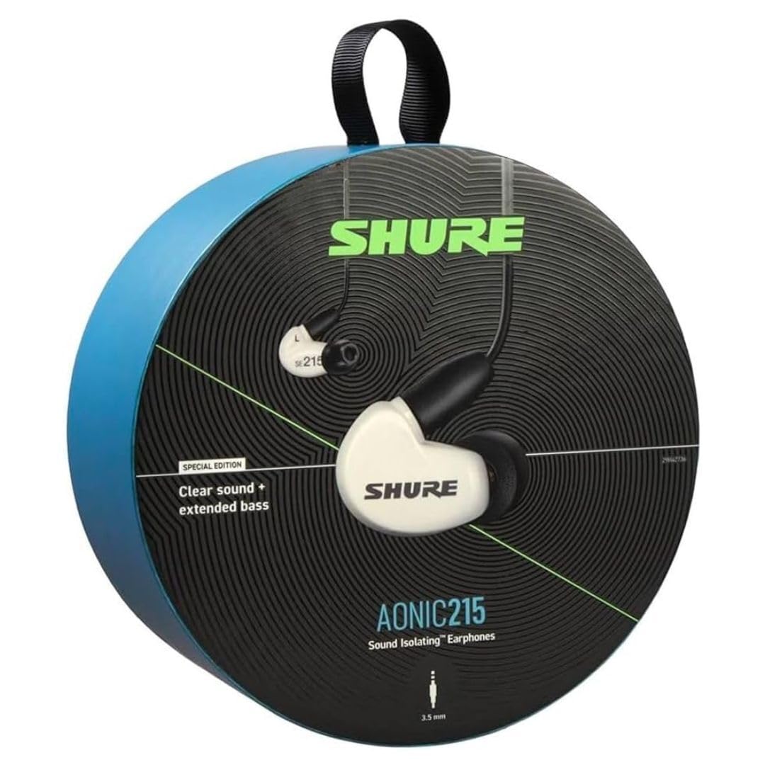 Foto 5 pulgar | Auriculares Aislantes De Sonido Con Cable Shure Aonic 215 - Blancos - Venta Internacional.