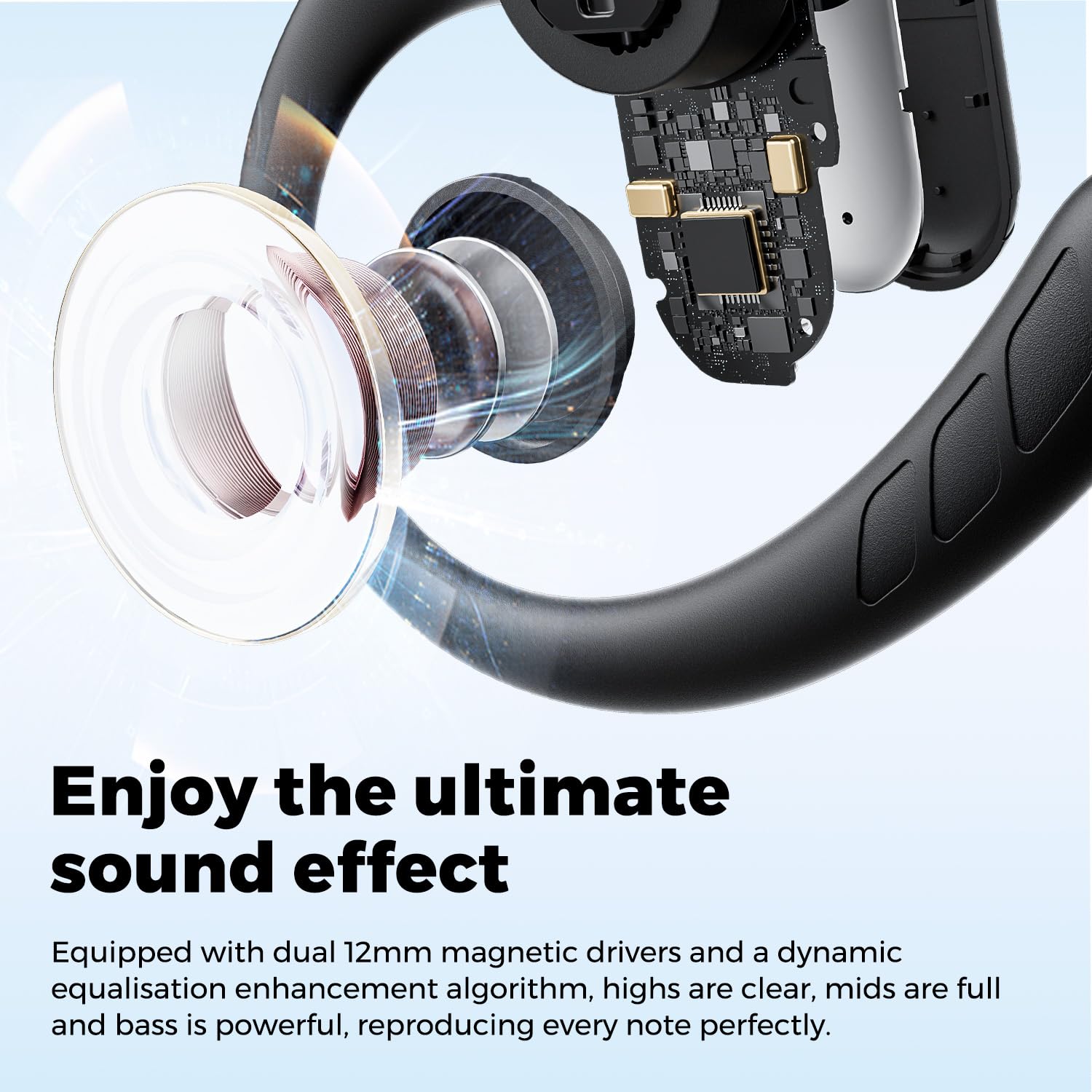 Foto 5 pulgar | Auriculares Inalámbricos Soundpeats Open Ear 40 Horas De Reproducción - Venta Internacional.