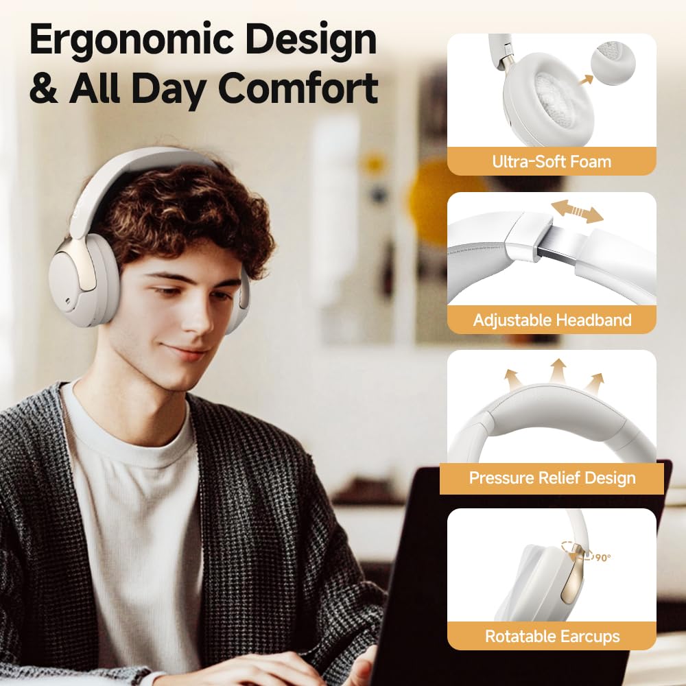 Foto 7 | Auriculares Inalámbricos Qcy H3 Pro Adaptive Anc Para Colocar Sobre Las Orejas - Venta Internacional.