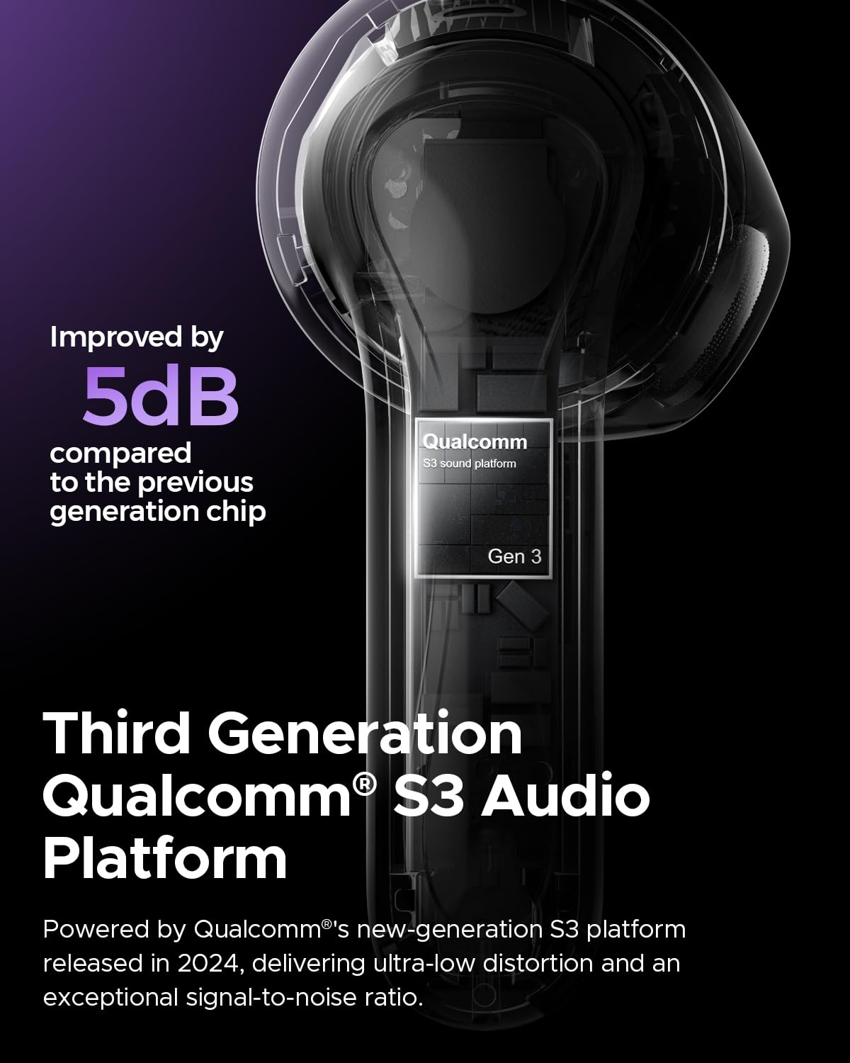 Foto 3 pulgar | Auriculares Inalámbricos Soundpeats Air5 Bluetooth 5.4 Con Aptx 30 Horas - Venta Internacional.