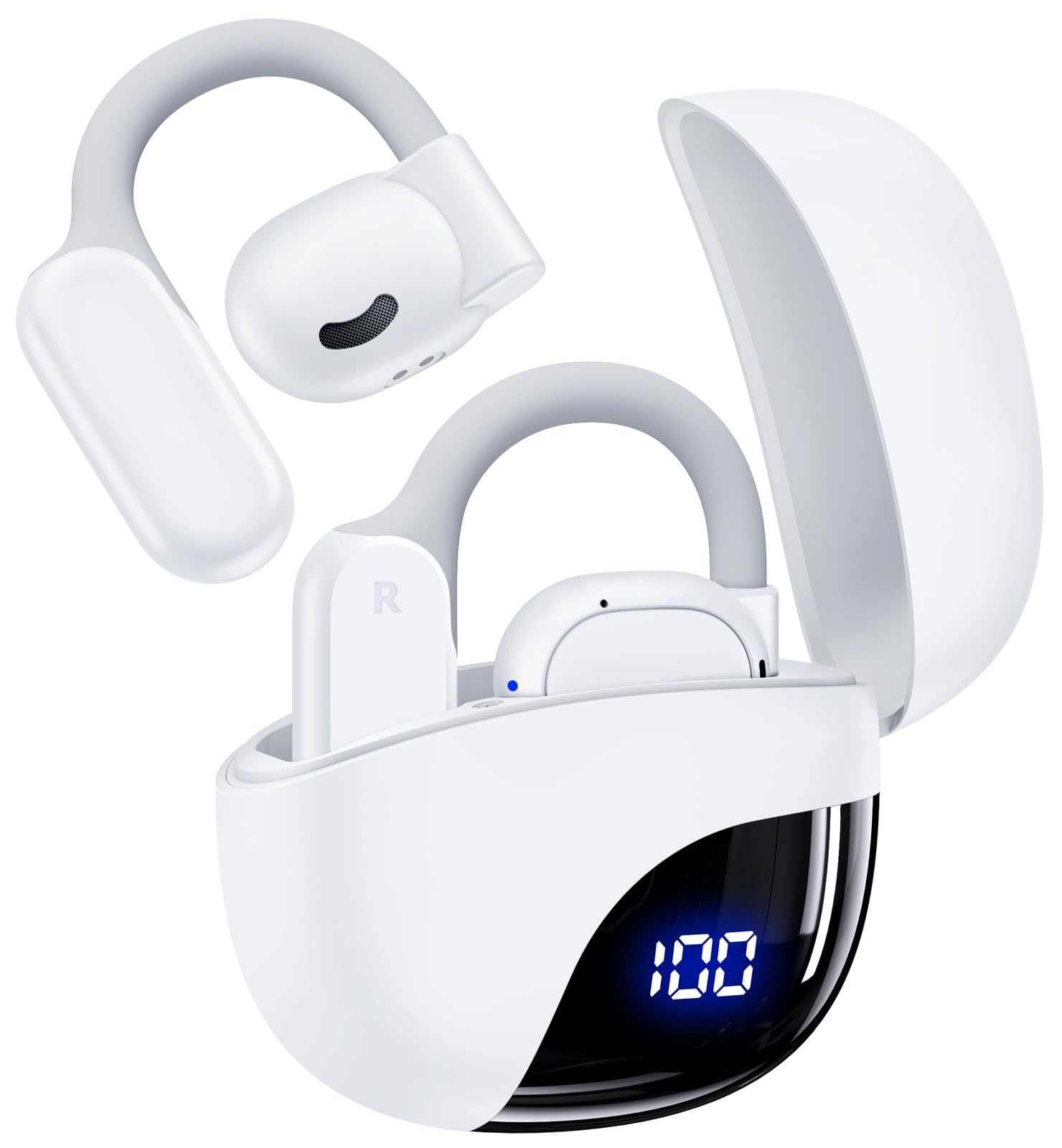 Auriculares Bluetooth Tagry K08 Open Ear 80 Horas De Reproducción, Color Blanco - Venta Internacional.