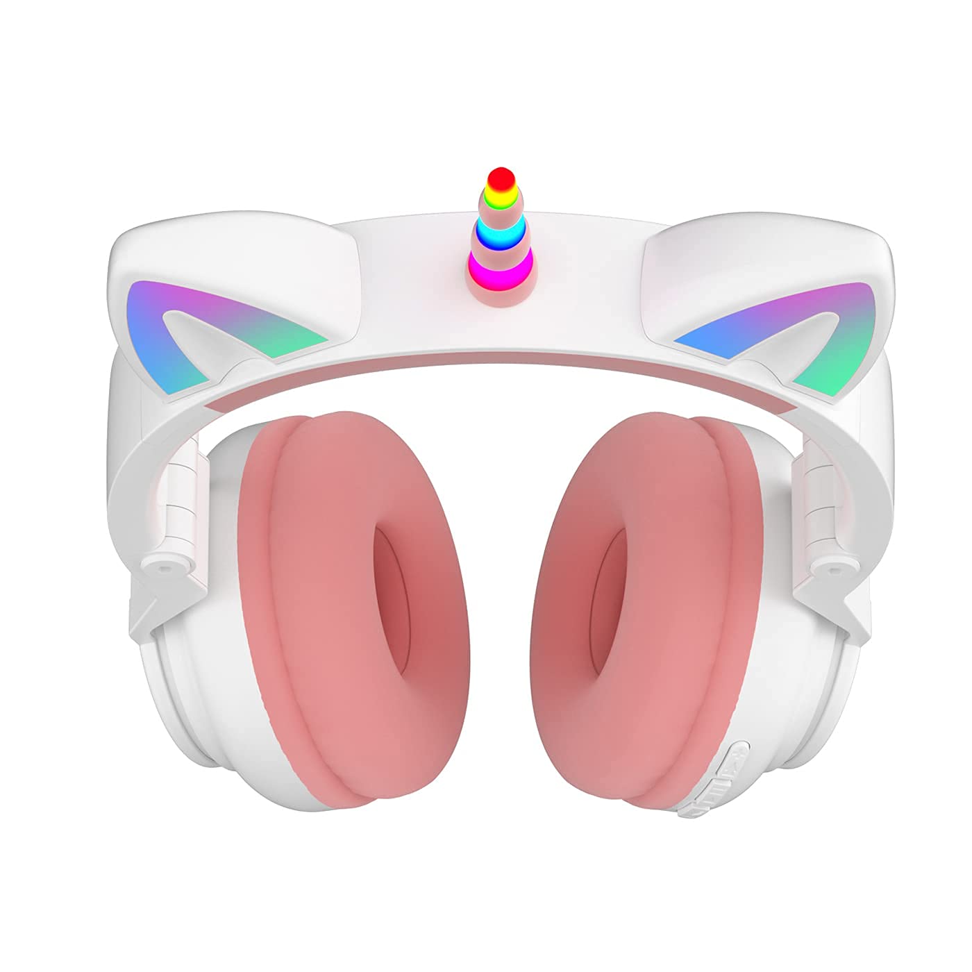 Foto 8 pulgar | Auriculares Yusonic Unicorn Kids Bluetooth Plegables En Blanco Y Rosa - Venta Internacional.