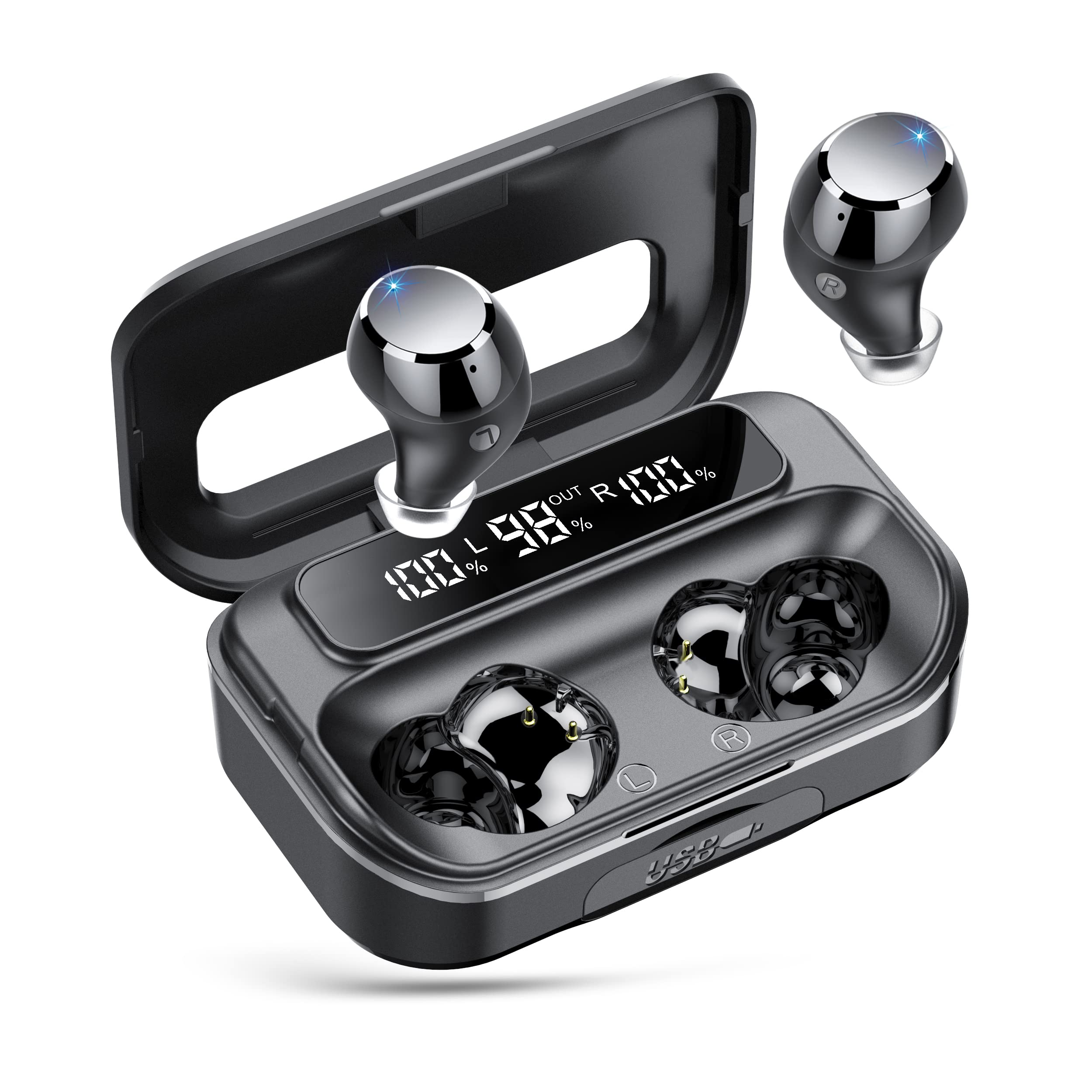 Auriculares Inalámbricos Lekaby Bluetooth 5.3 Con 100h Playtime Ip7 - Venta Internacional.