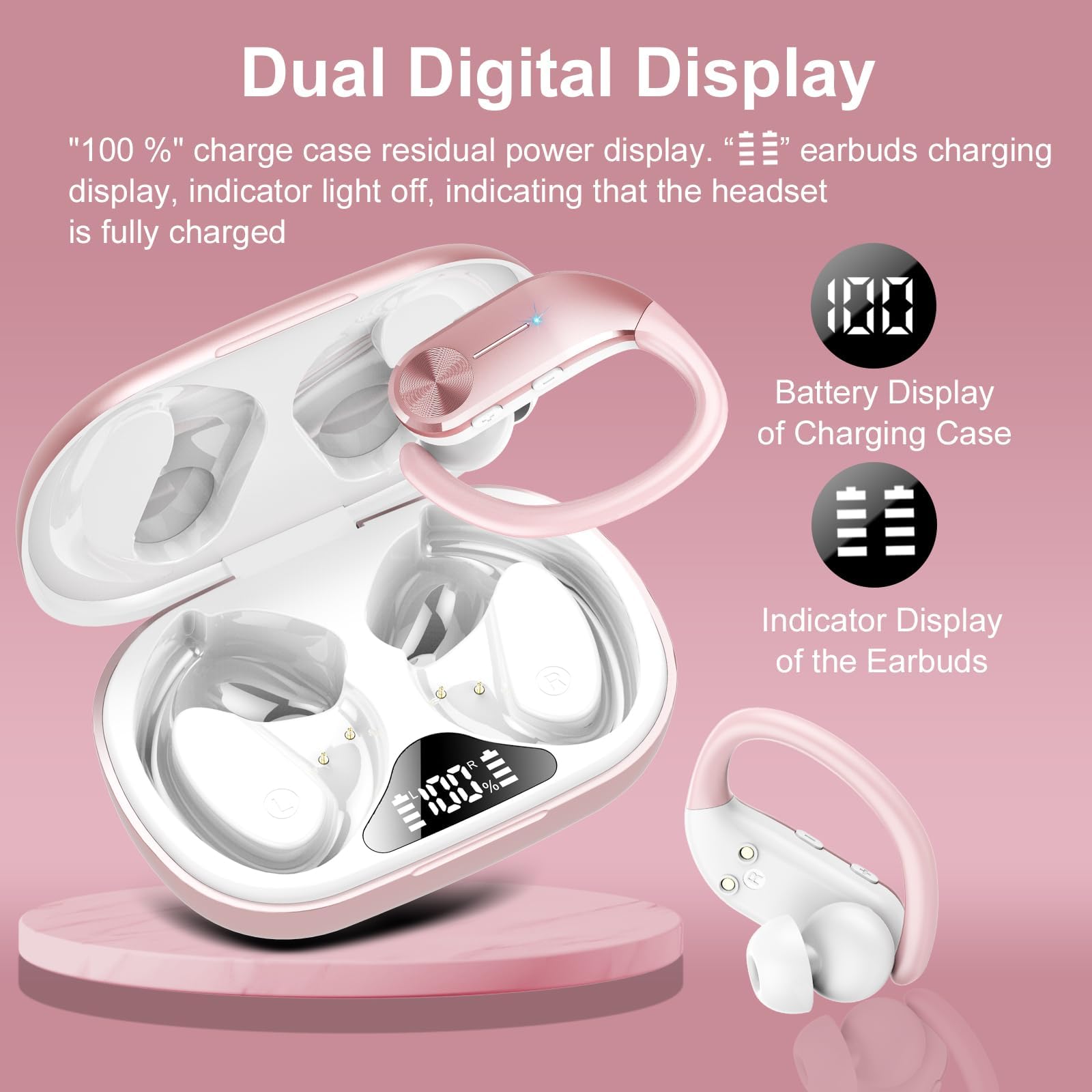 Foto 4 pulgar | Auriculares Inalámbricos Bluetooth Hadbleng Sports 2024 Con Pantalla Led - Venta Internacional.