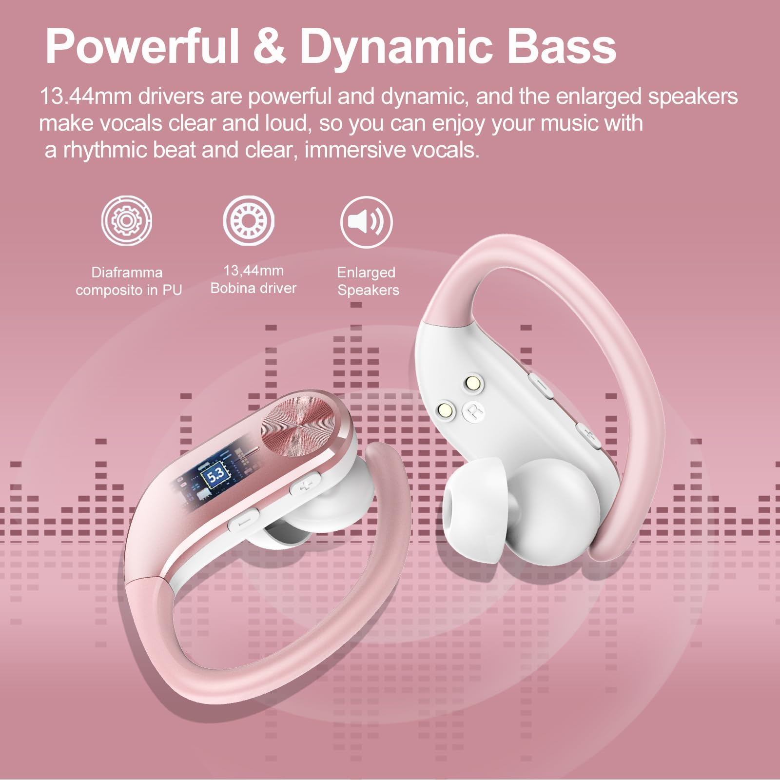 Foto 6 pulgar | Auriculares Inalámbricos Bluetooth Hadbleng Sports 2024 Con Pantalla Led - Venta Internacional.
