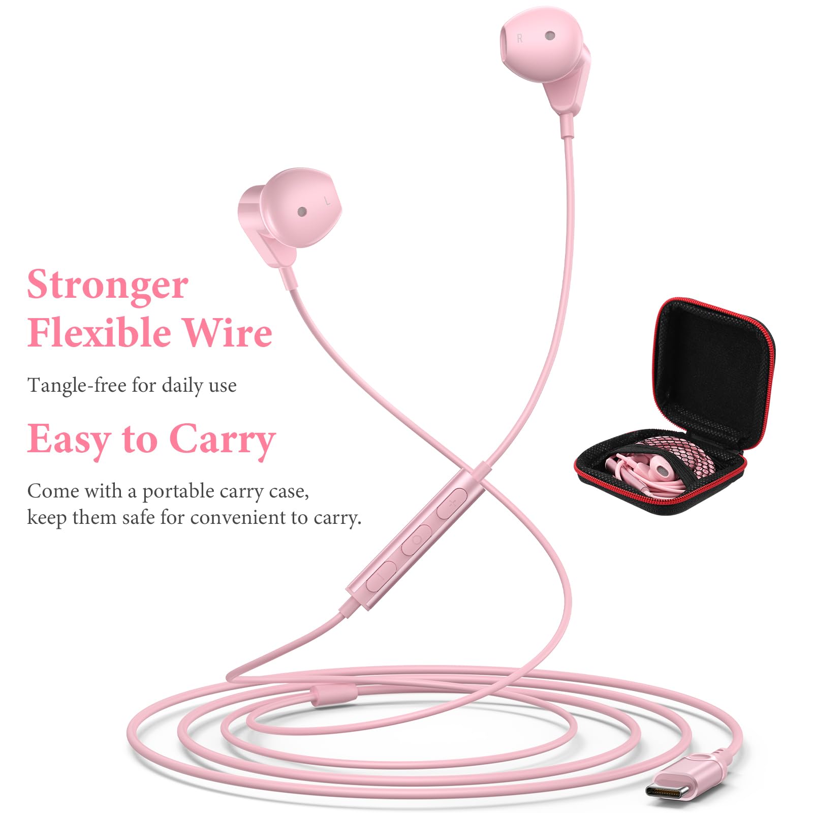 Foto 5 | Auriculares Apetoo Usb C Para Apple Iphone 15 Pro Max Ipad Pro - Venta Internacional.