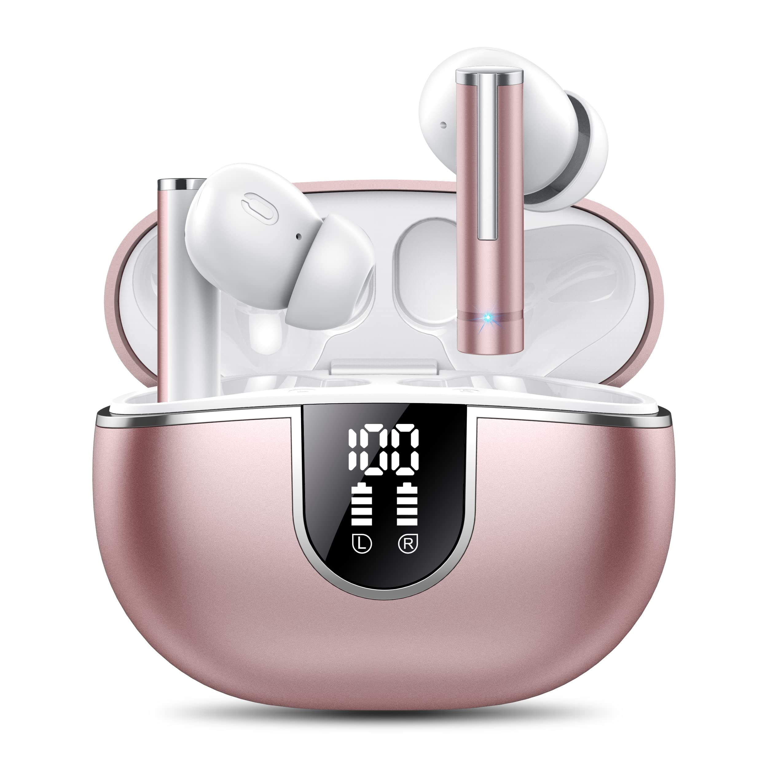 Foto 2 pulgar | Auriculares Bluetooth 5.3 Wekily Wireless Auriculares Ipx7 Rosa - Venta Internacional.