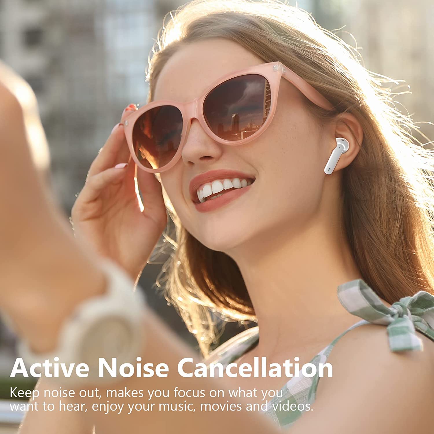 Foto 4 pulgar | Auriculares Inalámbricos Bluetooth 5.3 Hisoos Hi-fi Estéreo Blancos - Venta Internacional.