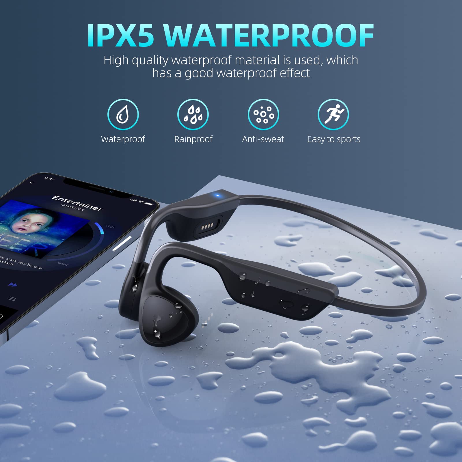 Foto 3 | Auriculares De Conducción Ósea Chensive Wireless Bluethooth 5.3 - Venta Internacional.