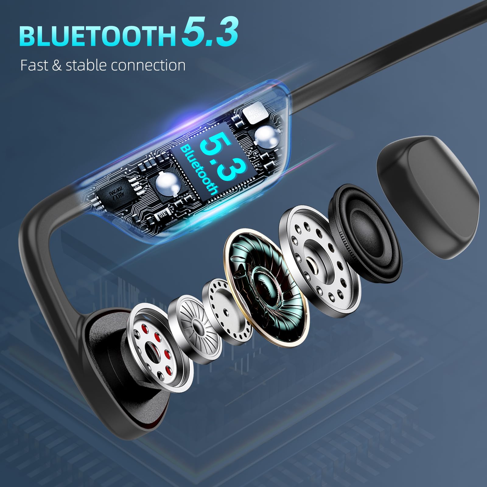 Foto 6 pulgar | Auriculares De Conducción Ósea Chensive Wireless Bluethooth 5.3 - Venta Internacional.
