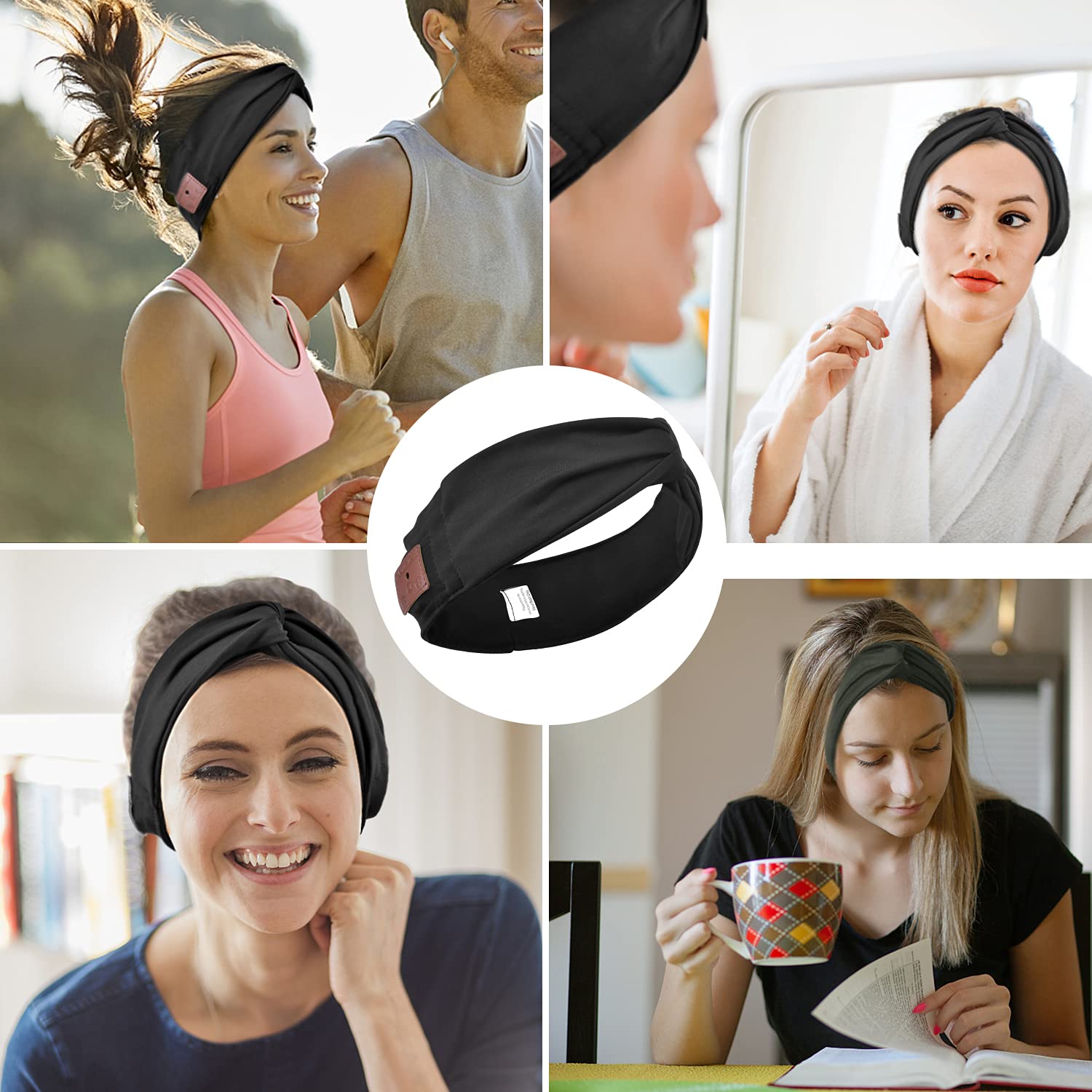 Foto 6 pulgar | Auriculares Bluetooth Con Diadema Bulypazy Para Mujer, Color Negro - Venta Internacional.