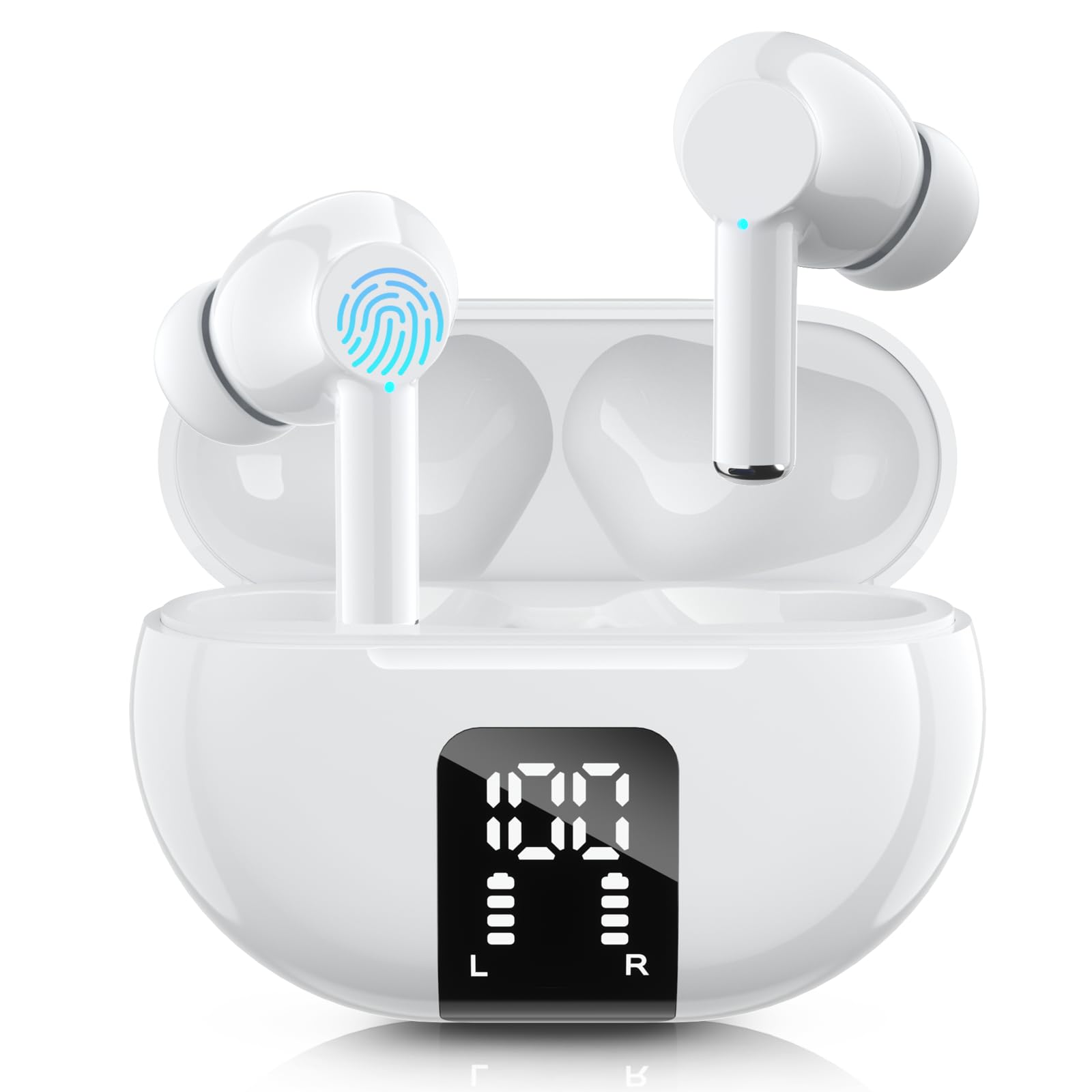 Auriculares Inalámbricos Carego Bluetooth 5.3 40h Playback Ipx5 Blancos - Venta Internacional.