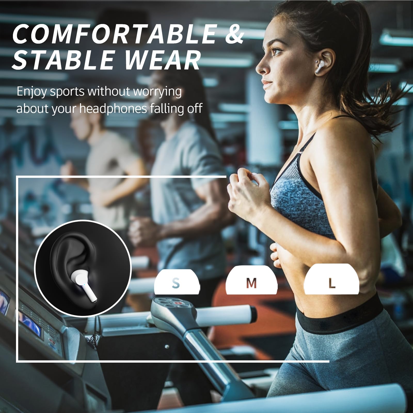 Foto 8 pulgar | Auriculares Inalámbricos Carego Bluetooth 5.3 40h Playback Ipx5 Blancos - Venta Internacional.