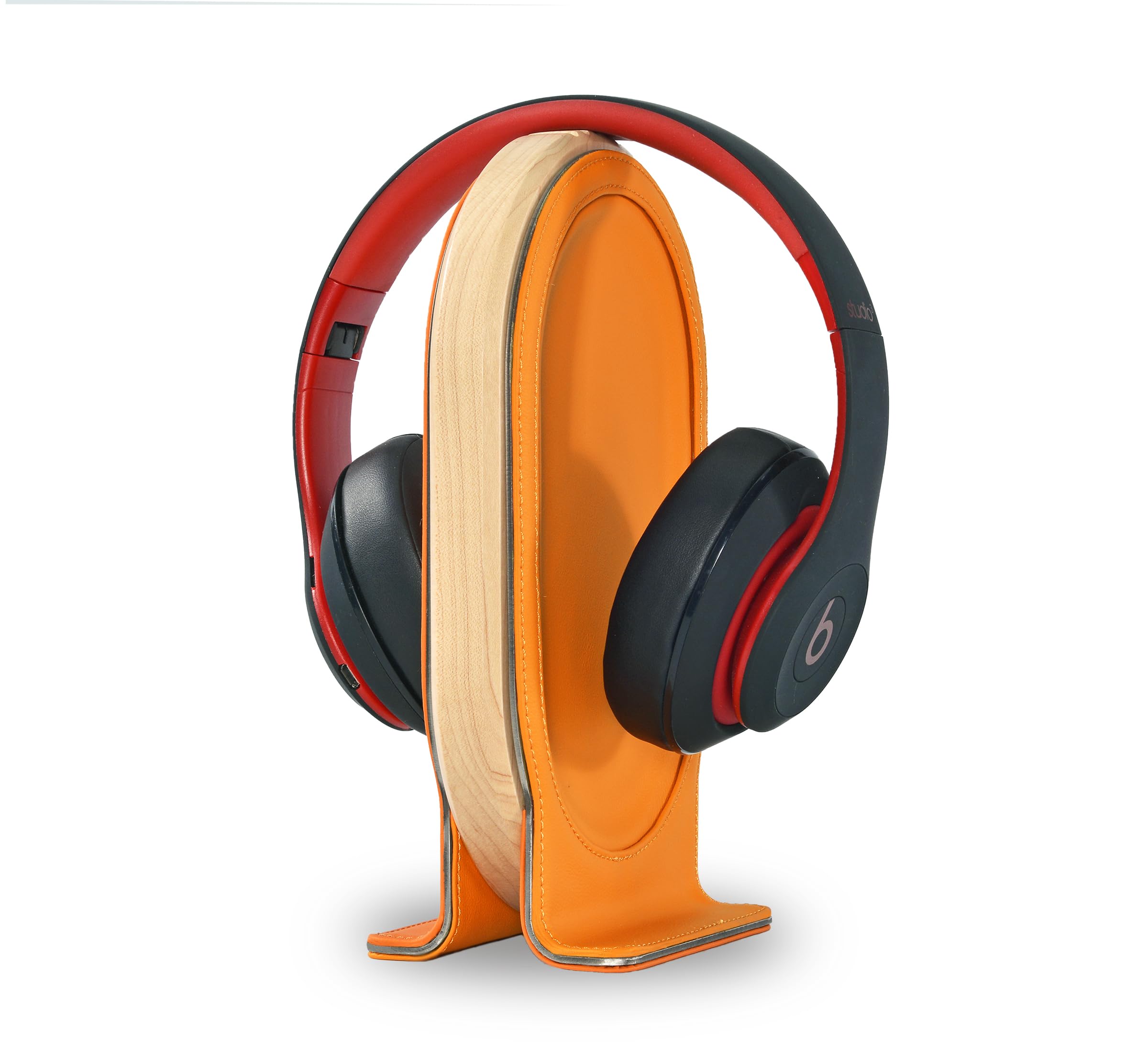 Soporte Para Auriculares Samdi De Madera De Arce Naranja Para Auriculares Para Juegos - Venta Internacional.