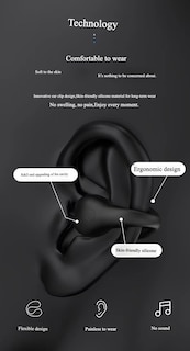 Foto 3 | Auriculares Bluetooth Q7 Impermeables De Conducción Ósea Blanco/negro - Venta Internacional.