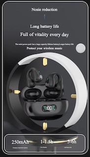 Foto 6 | Auriculares Bluetooth Q7 Impermeables De Conducción Ósea Blanco/negro - Venta Internacional.
