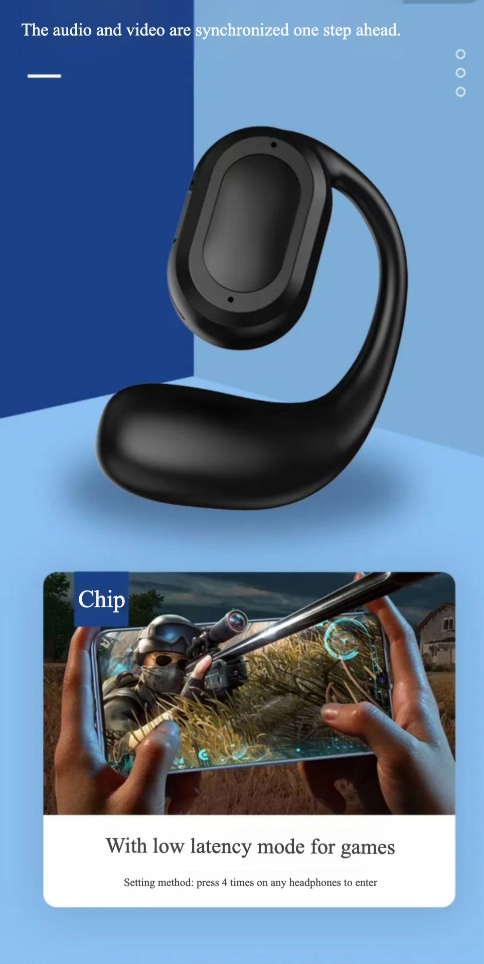 Foto 7 pulgar | Auriculares Bluetooth Ows 520 Mini Touch Smart Call Reductor De Ruido - Venta Internacional.