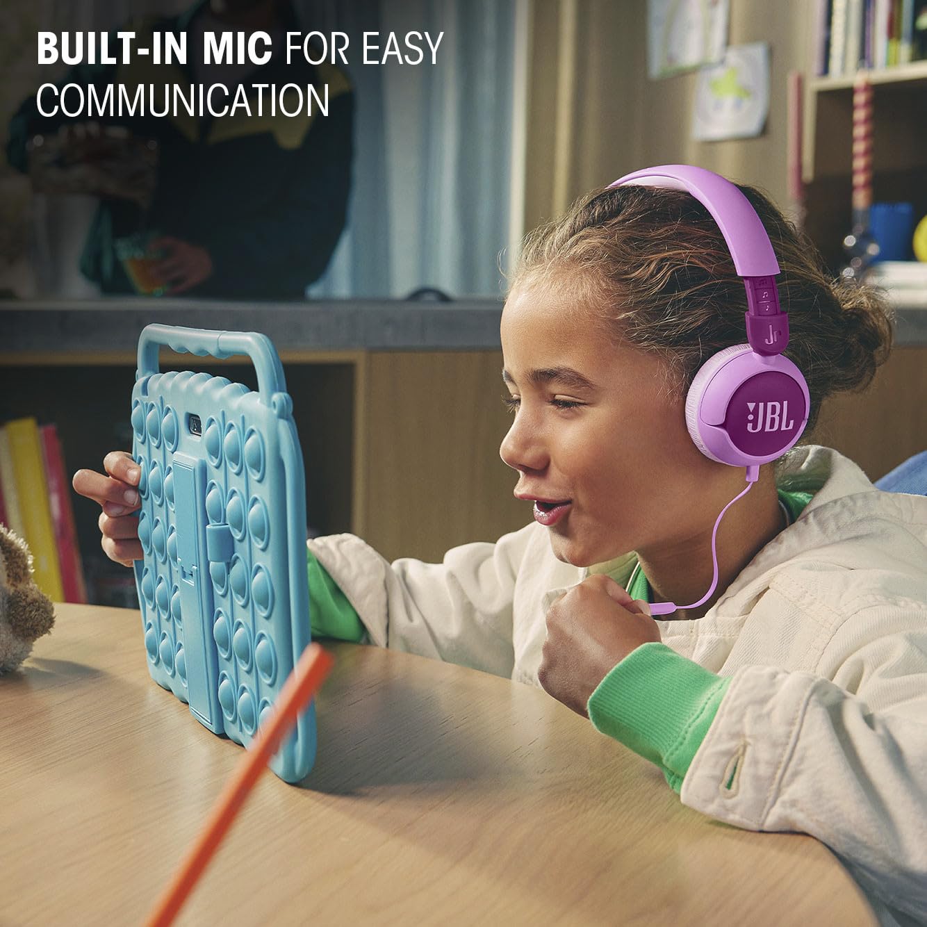 Foto 5 pulgar | Auriculares Supraaurales Jbl Junior 320 Con Cable Para Niños Con Sonido Seguro - Venta Internacional.