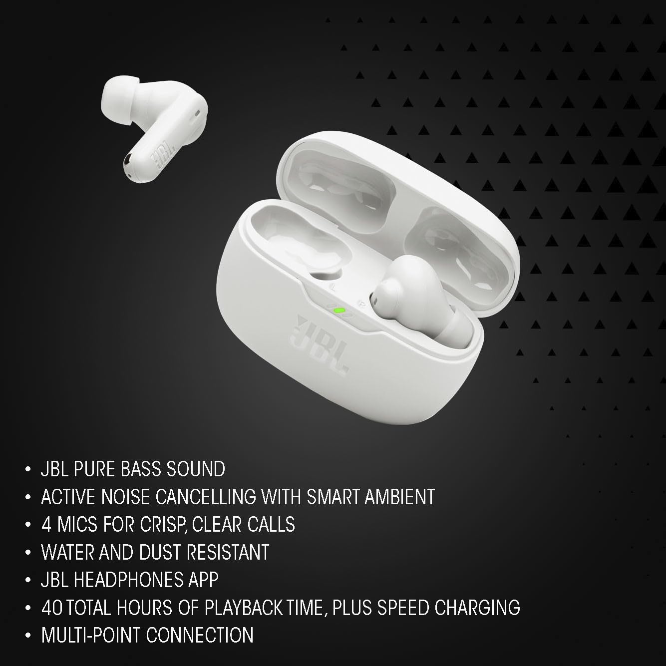 Foto 3 | Auriculares Inalámbricos con Cancelación de Ruido True Wireless Jbl Vibe Beam 2 - Venta Internacional