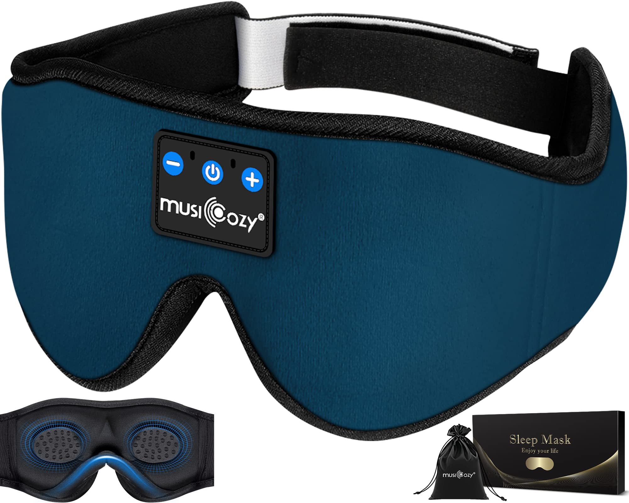 Foto 2 pulgar | Sleep Headphones Musicozy Bluetooth 5.4, Diadema Y Máscara Para Ojos - Venta Internacional.