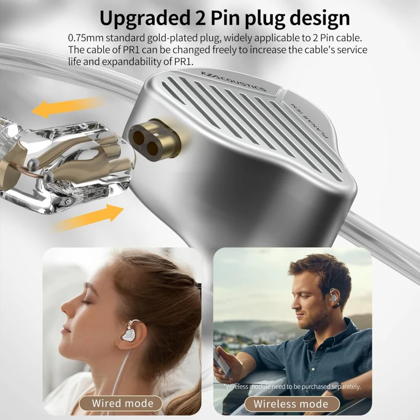 Foto 4 pulgar | Audífonos Plannar Magnetic Balanced Edition Kz Pr1 Gray