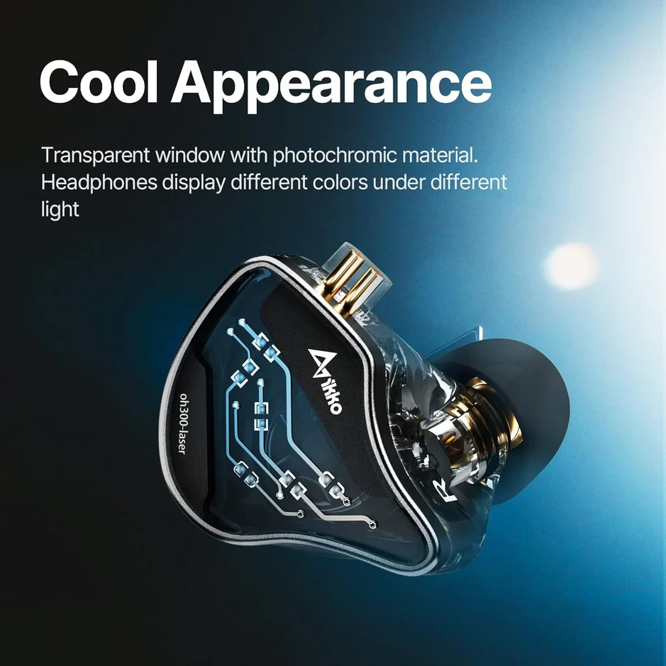 Foto 6 pulgar | Audífonos Hi-res Con Drivers De Cristal Líquido Ikko Oh300 Lumina