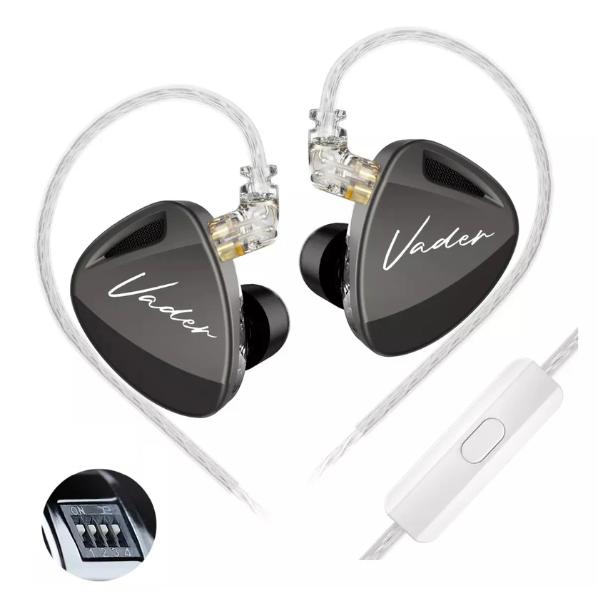 Foto 1 | Audífonos Configurables De Triple Driver Y Manos Libres Kz Vader - Gray