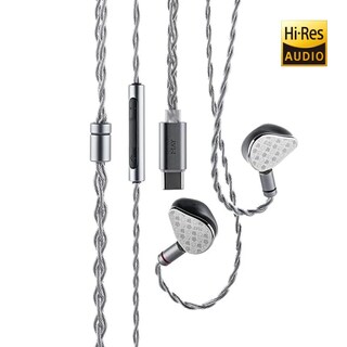 Foto 1 | Audífonos Híbridos Planar Magnetic 1dd+1pm Moondrop May Silver