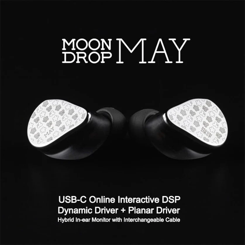 Foto 3 pulgar | Audífonos Híbridos Planar Magnetic 1dd+1pm Moondrop May Silver