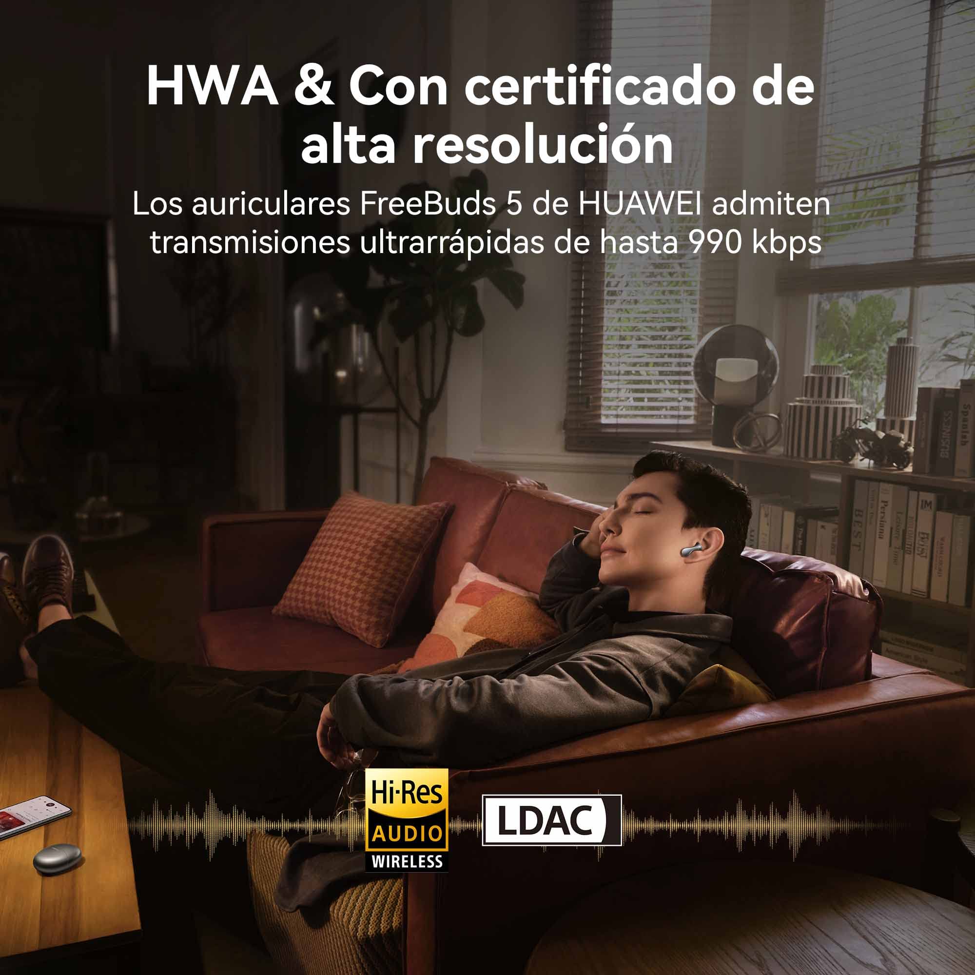 Foto 6 pulgar | Auriculares Inalámbricos Huawei Freebuds 5 Bluetooth Con Cancelación De Ruido - Venta Internacional.