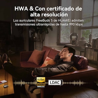 Foto 5 | Auriculares Inalámbricos Huawei Freebuds 5 Bluetooth Con Cancelación De Ruido - Venta Internacional.