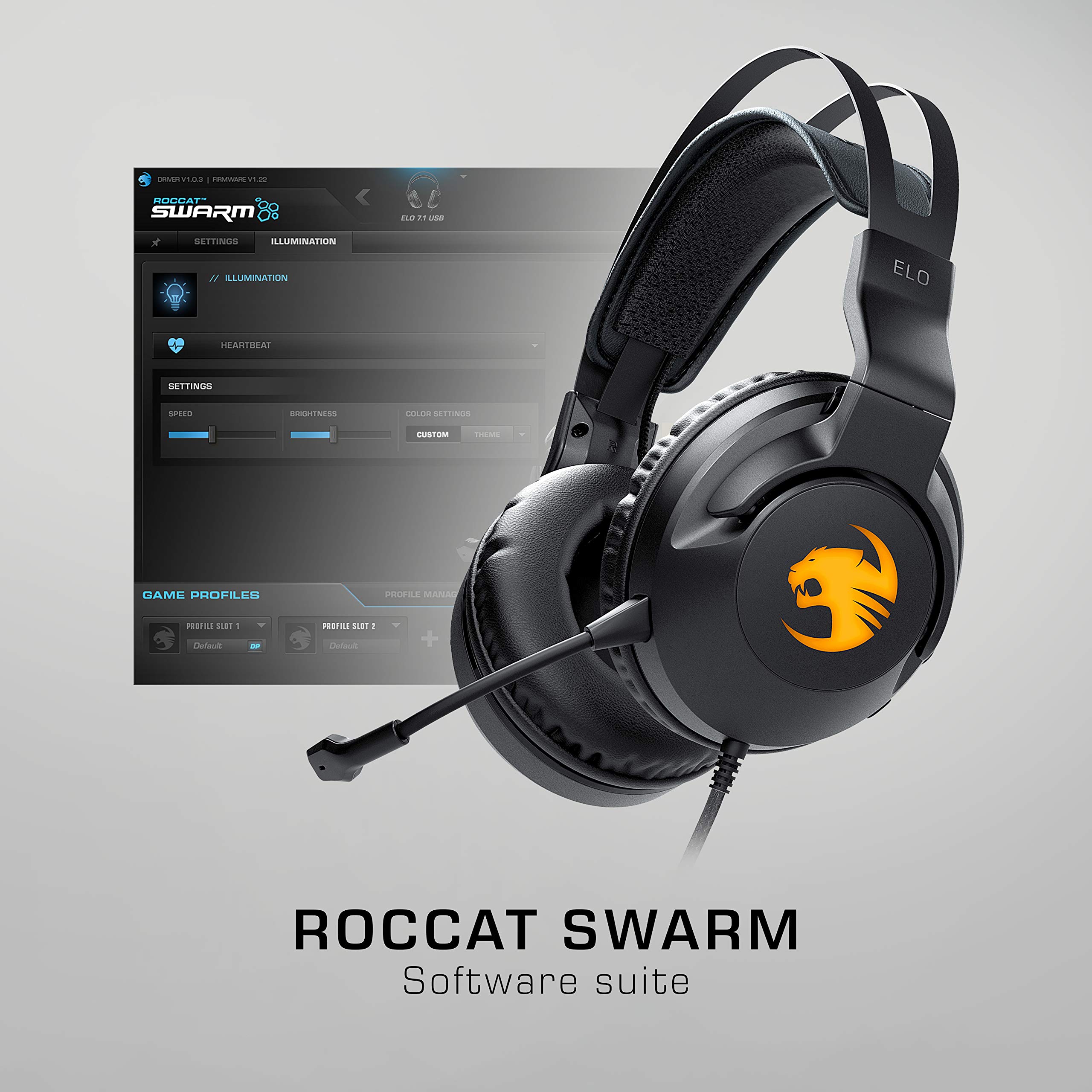 Foto 7 pulgar | Auriculares Para Videojuegos Roccat Elo 7.1 Usb Con Iluminación Rgb Aimo, Color Negro - Venta Internacional.