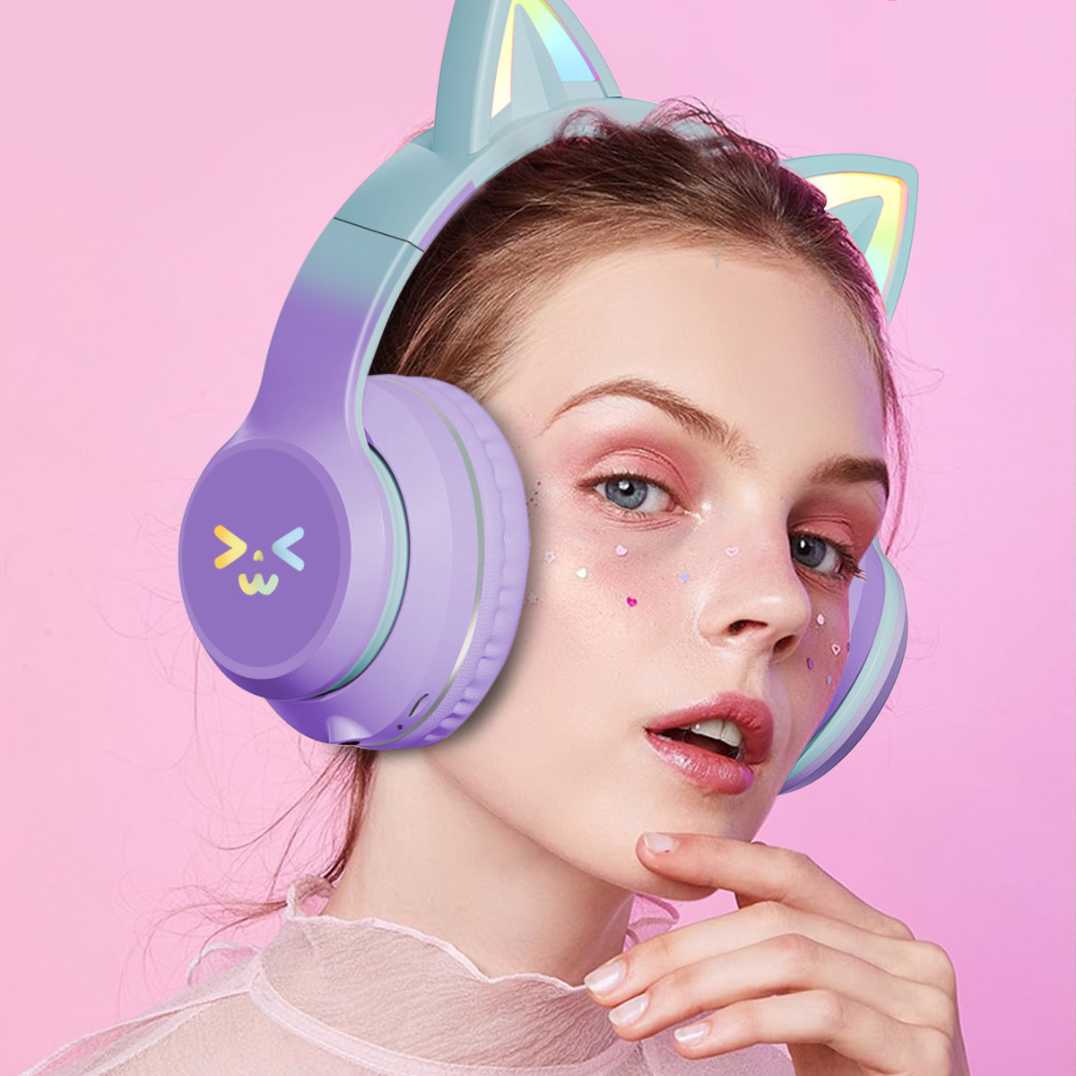 Foto 9 pulgar | Auriculares Inalámbricos Bluetooth Cat Ear Krios Para Niños