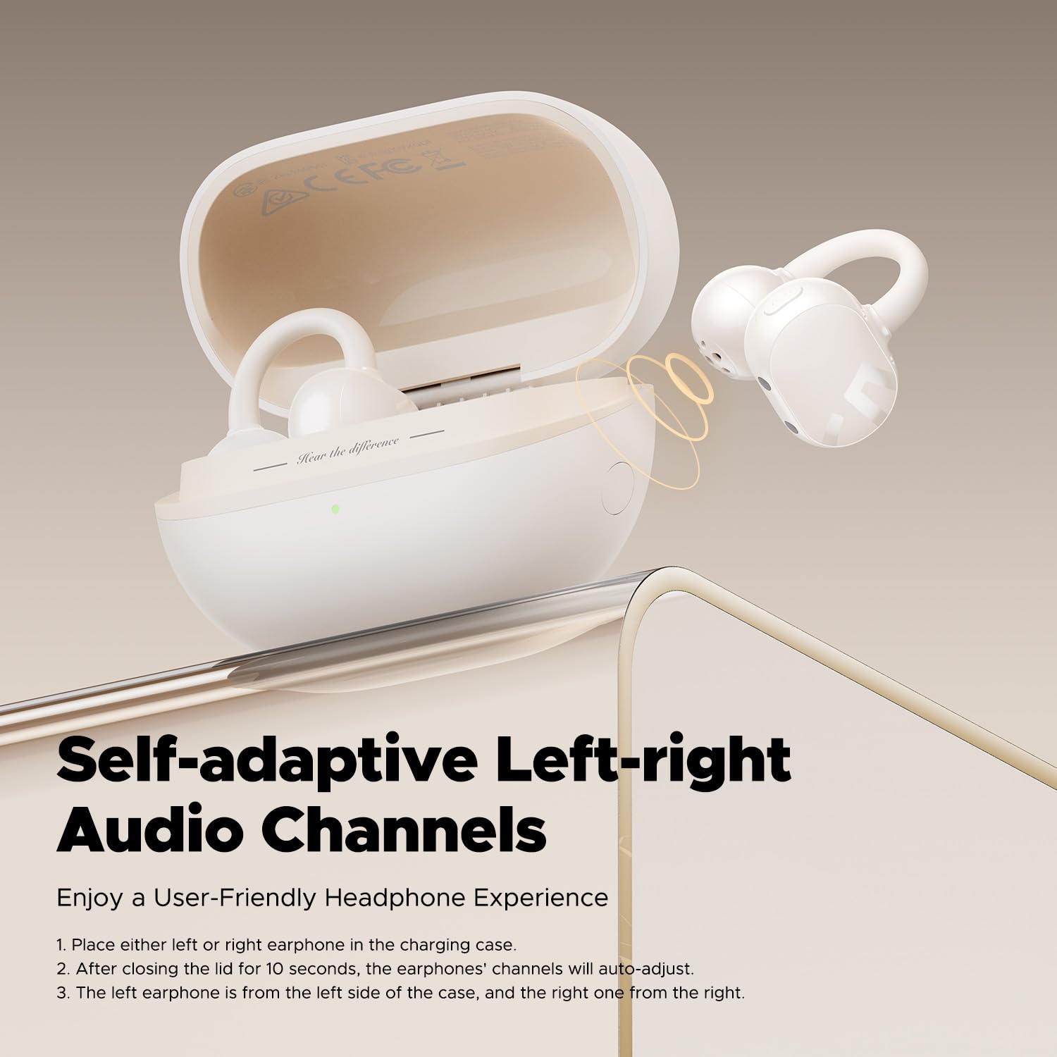 Foto 5 | Auriculares Inalámbricos De Oído Abierto Soundpeats Pop Clip 30h Playtime - Venta Internacional.