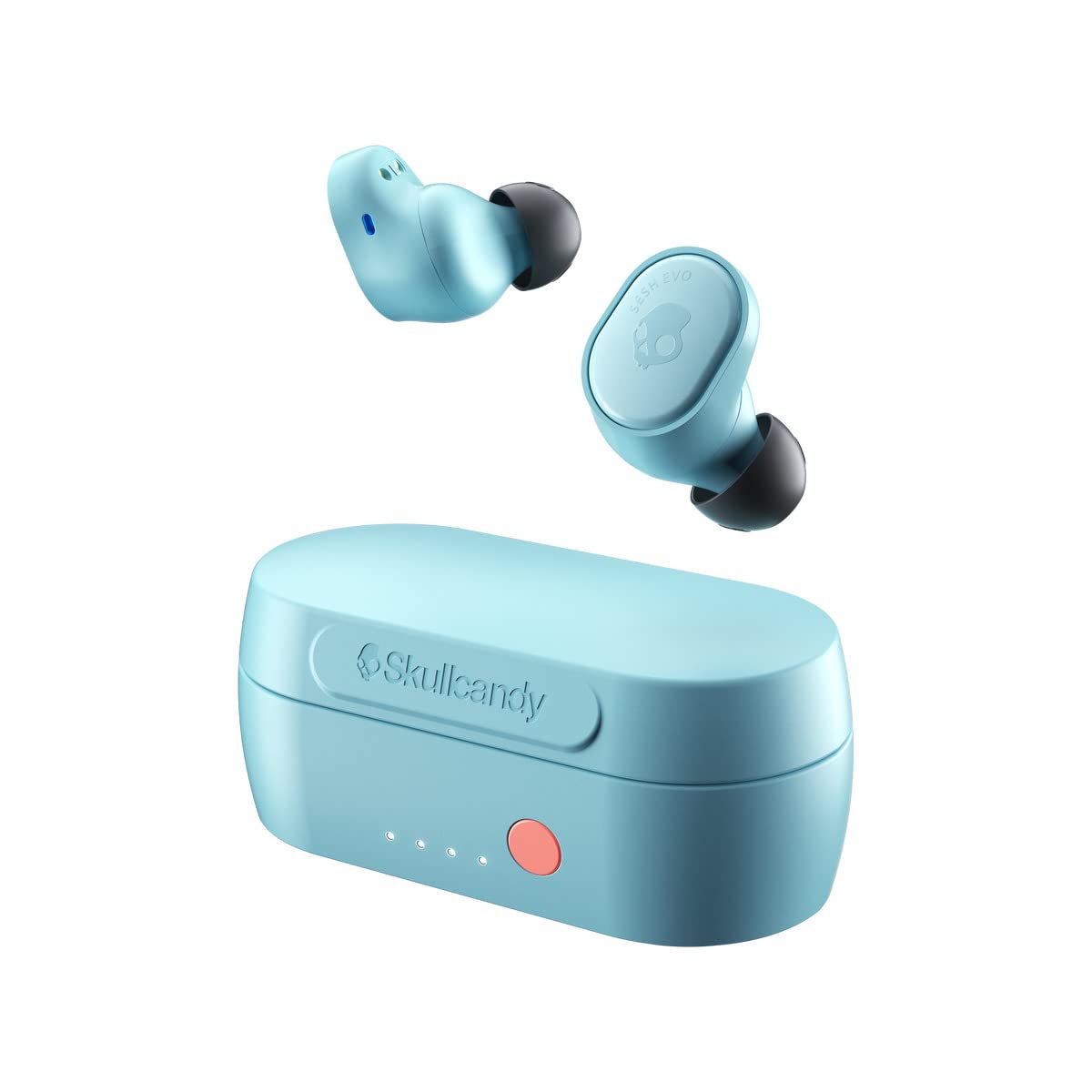 Auriculares Inalámbricos Skullcandy Sesh Evo, Batería De 24 Horas, Color Azul Blanqueado - Venta Internacional.