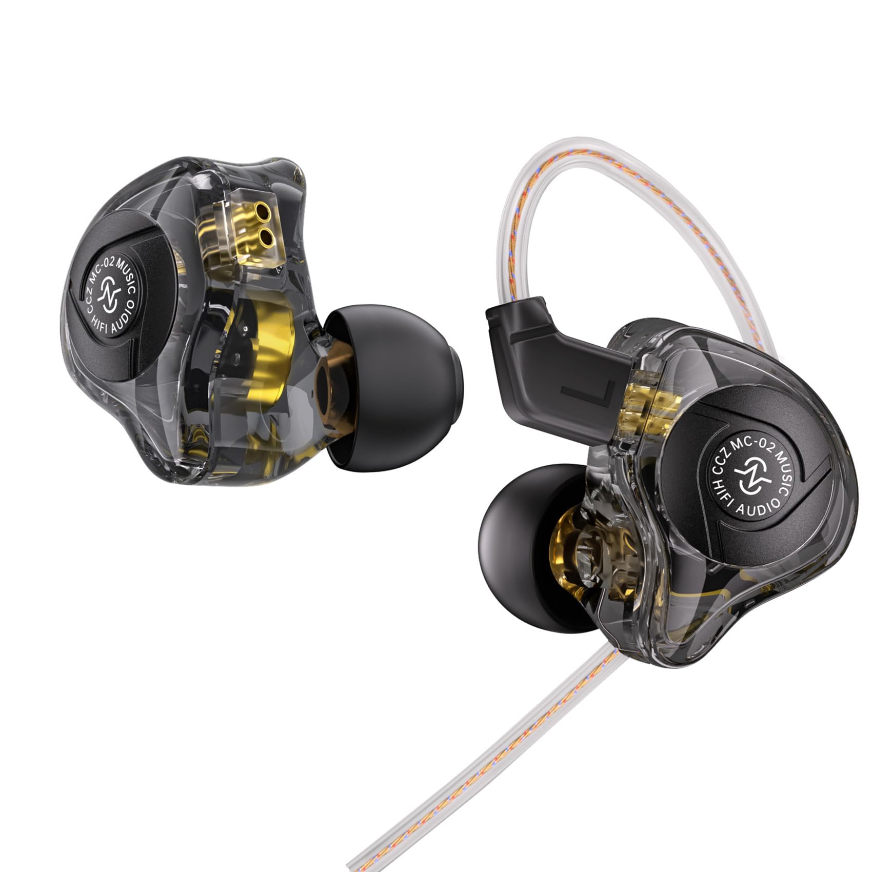 Auriculares Para Juegos Ccz Mc02 Hifi, Monitor Intraural, Color Oscuro - Venta Internacional.