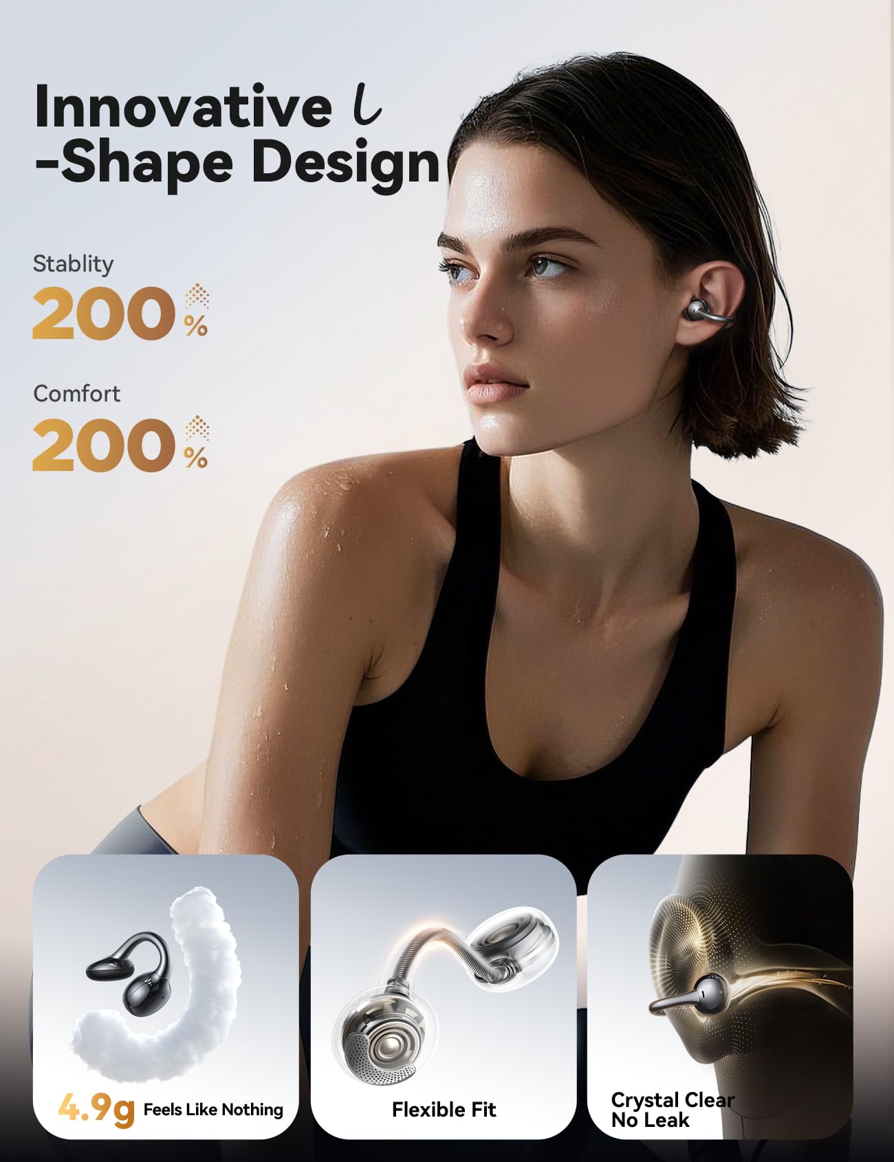 Foto 4 pulgar | Auriculares Inalámbricos De Oído Abierto Joyroom Oe3 Negros - Venta Internacional.