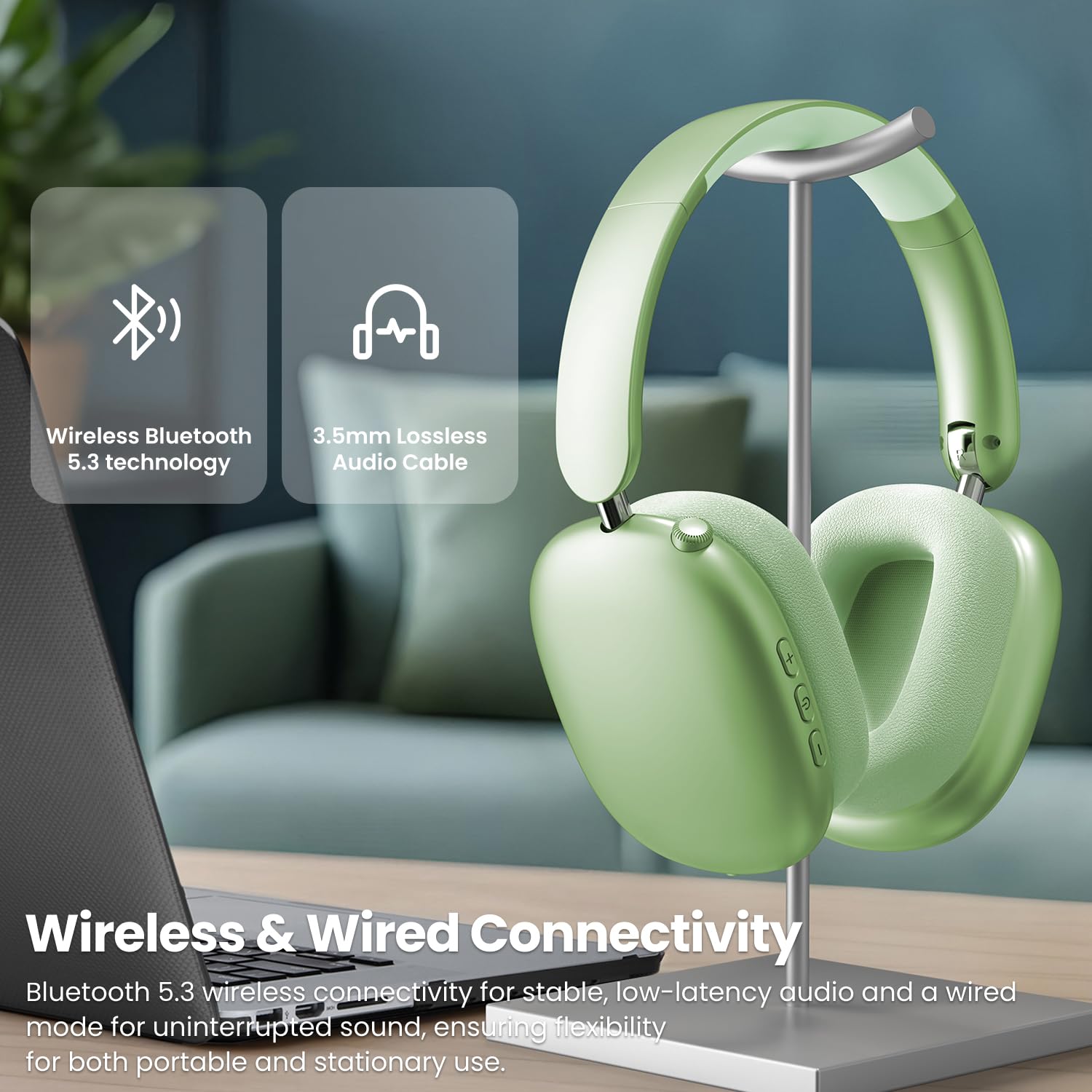 Foto 6 | Auriculares Supraaurales Inalámbricos Wentronic Y01 Con Cancelación De Ruido - Venta Internacional.