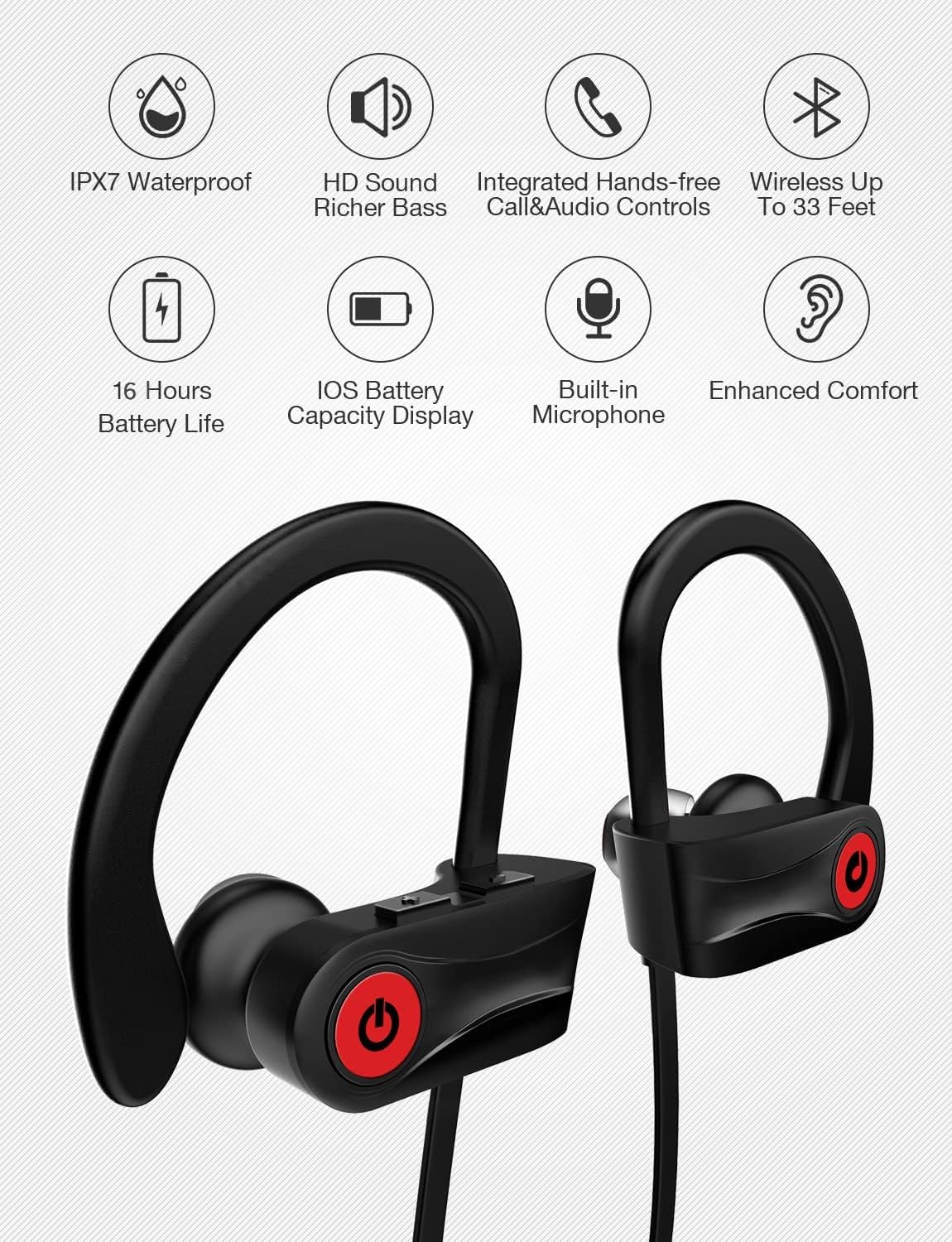 Foto 3 pulgar | Auriculares Bluetooth Otium U18 Inalámbricos Negros - Venta Internacional.
