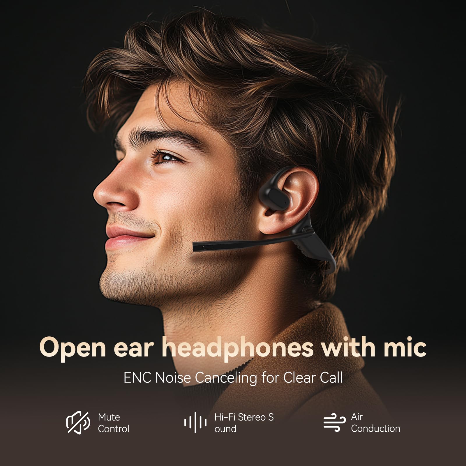 Foto 3 pulgar | Auriculares Inalámbricos Cxk O3 Bluetooth 5.3 Open Ear Con Micrófono - Venta Internacional.