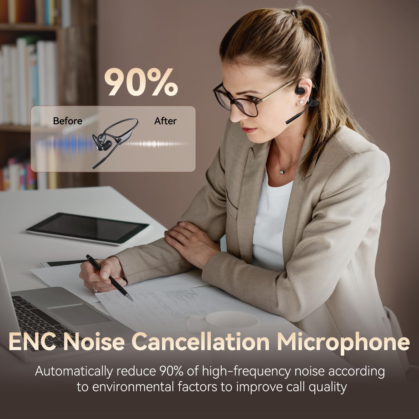 Foto 4 pulgar | Auriculares Inalámbricos Cxk O3 Bluetooth 5.3 Open Ear Con Micrófono - Venta Internacional.